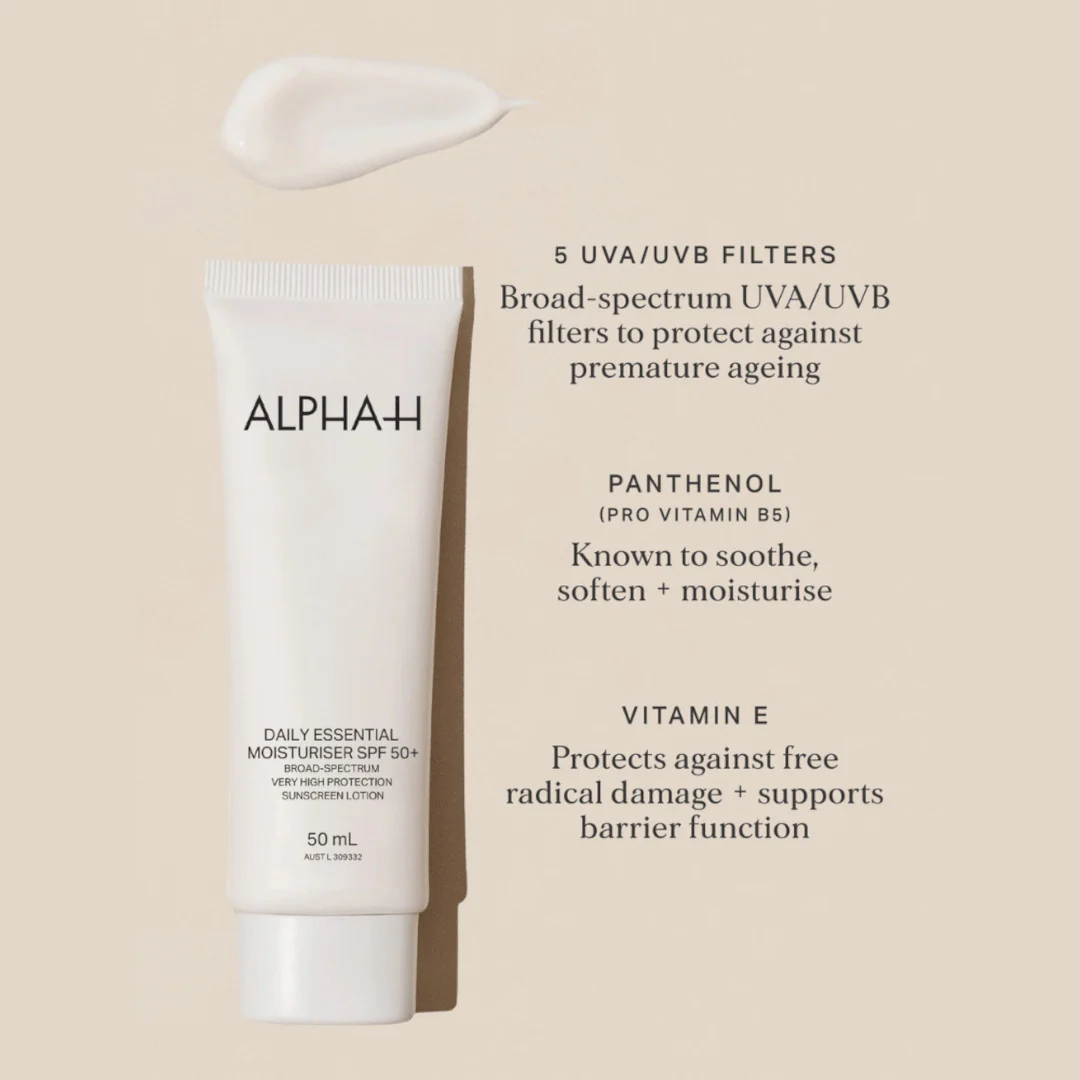 Alpha-H Daily Essential Moisturiser SPF50+ - Image 2