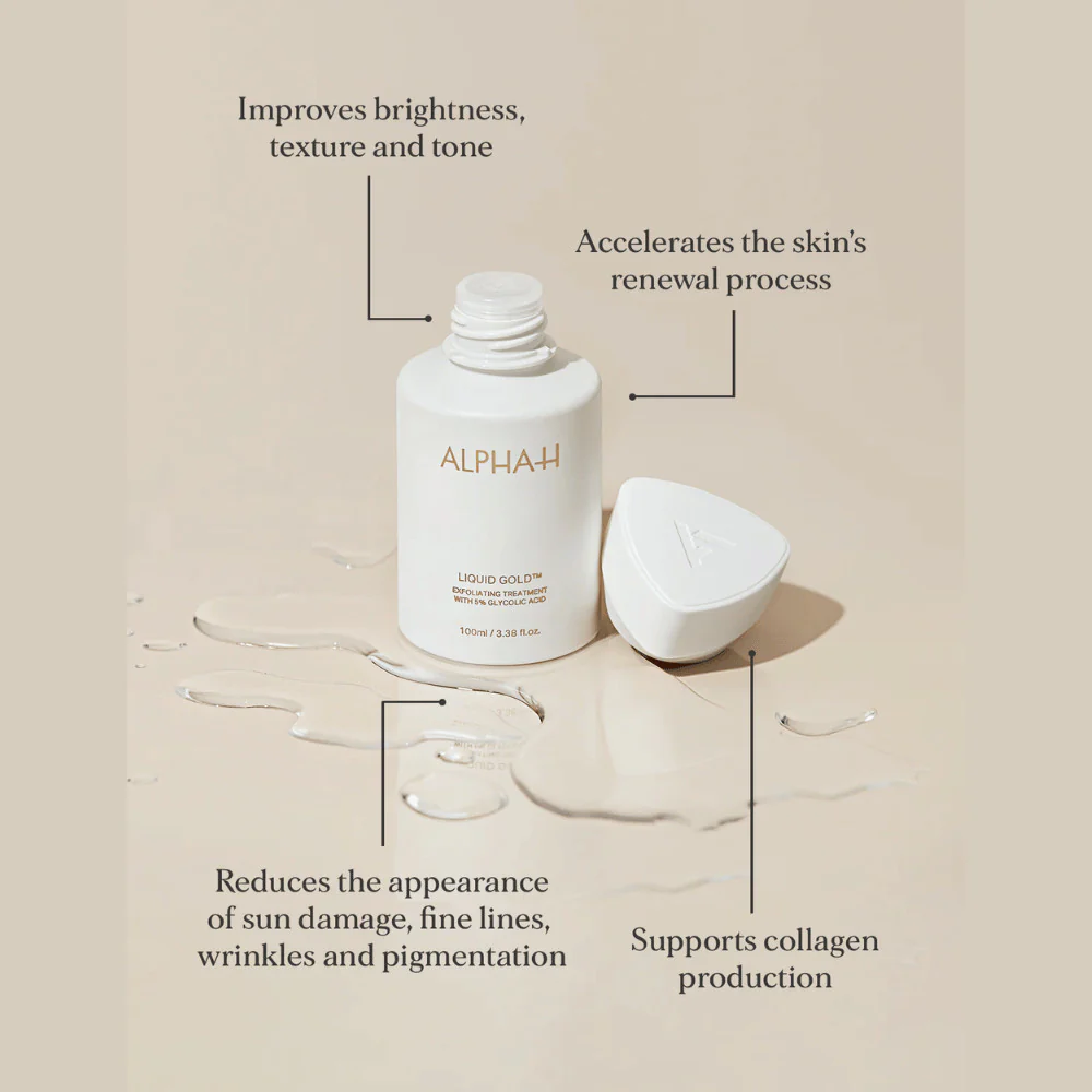 Alpha-H Liquid Gold Exfoliating Treatment with 5% Glycolic Acid - Image 3