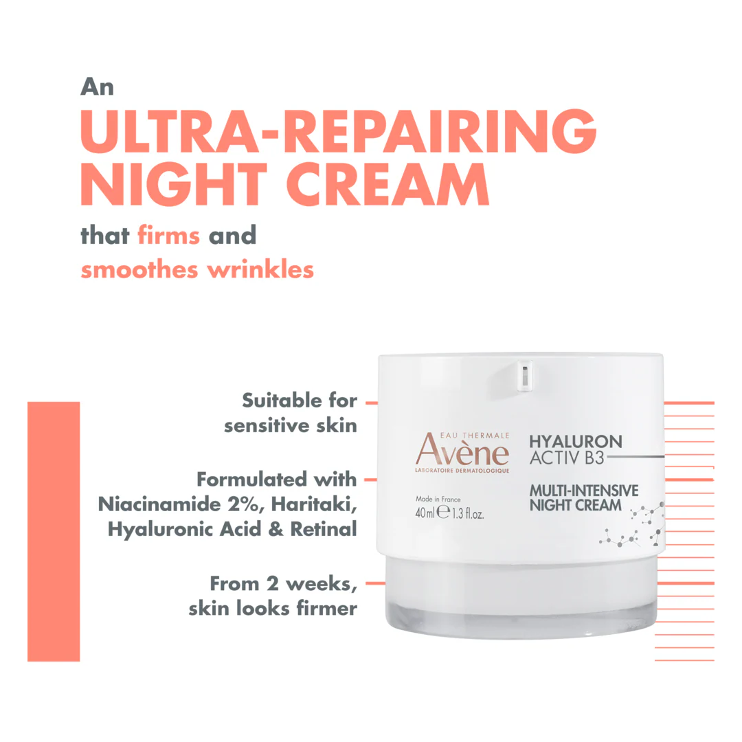 Avene Hyaluron Activ B3 Multi-Intensive Night Cream - Image 2