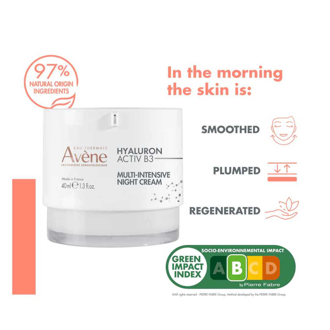 Avene Hyaluron Activ B3 Multi-Intensive Night Cream - Image 3
