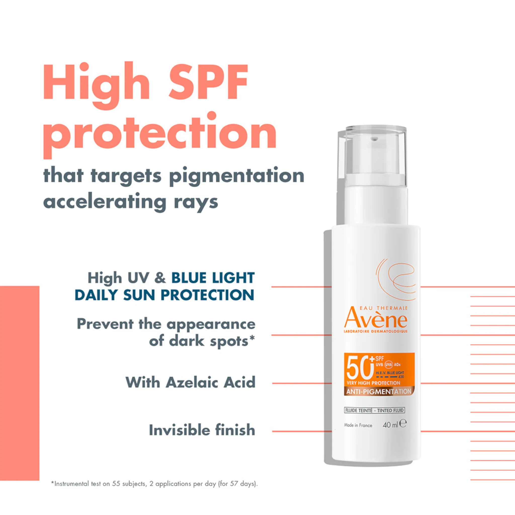 Avene Sun Anti-Pigmentation Tinted Fluid SPF50+ - Image 2