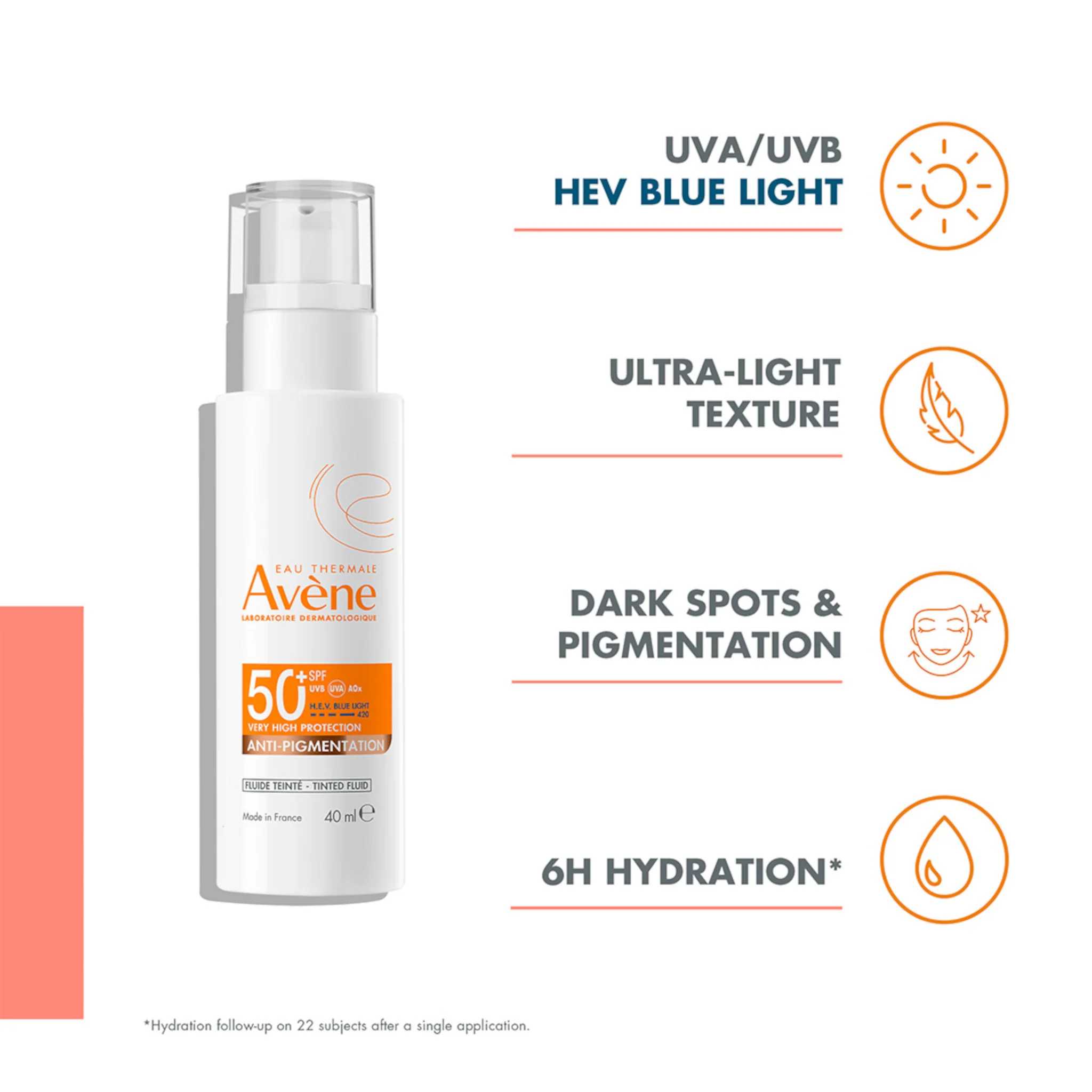 Avene Sun Anti-Pigmentation Tinted Fluid SPF50+ - Image 3