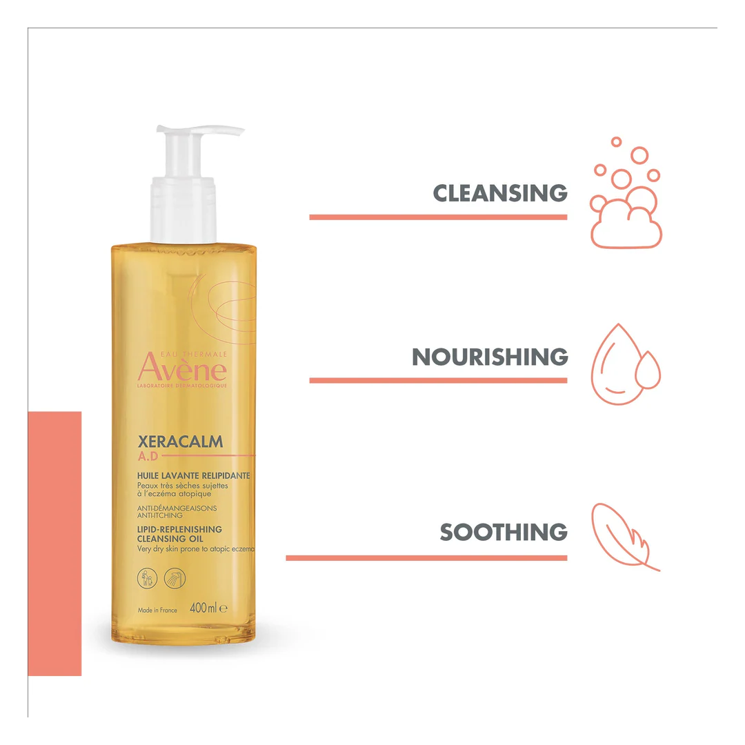 Avene XeraCalm A.D. Lipid - Replenishing Cleansing Oil - Image 2