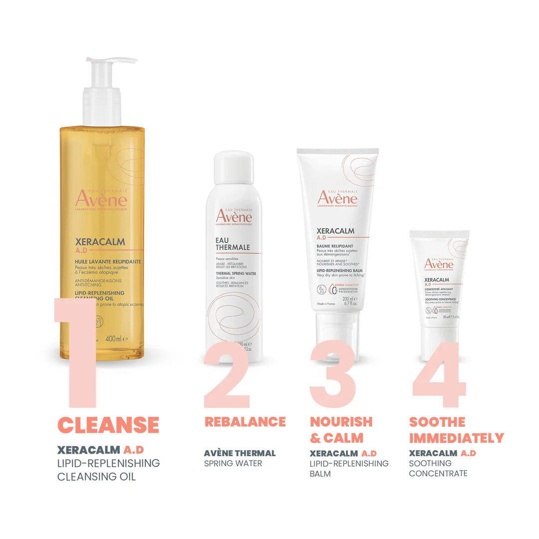 Avene XeraCalm A.D. Lipid - Replenishing Cleansing Oil - Image 4