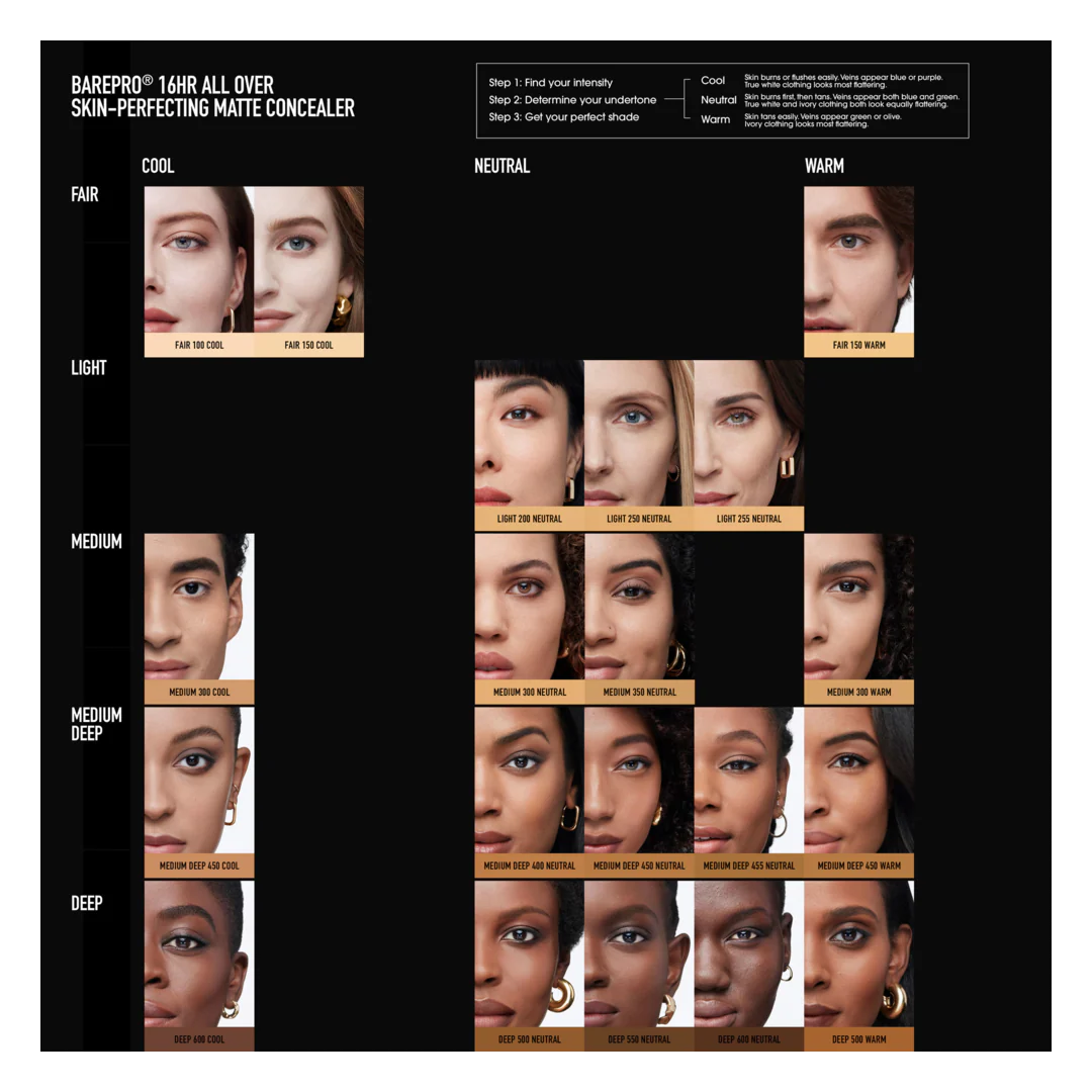bareMinerals BarePro 16HR Wear All Over Skin-Perfecting Matte Concealer SPF25 - Image 42