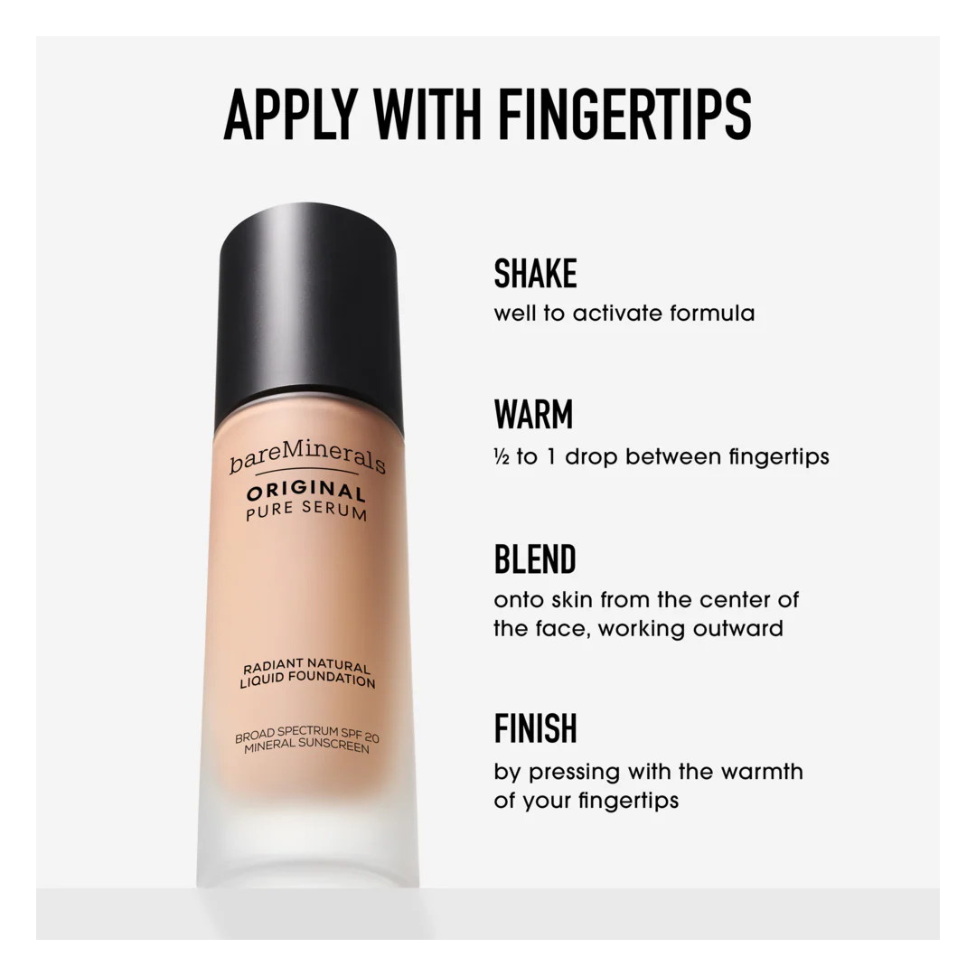 bareMinerals Original Pure Serum Radiant Natural Liquid Foundation SPF20 - Image 84
