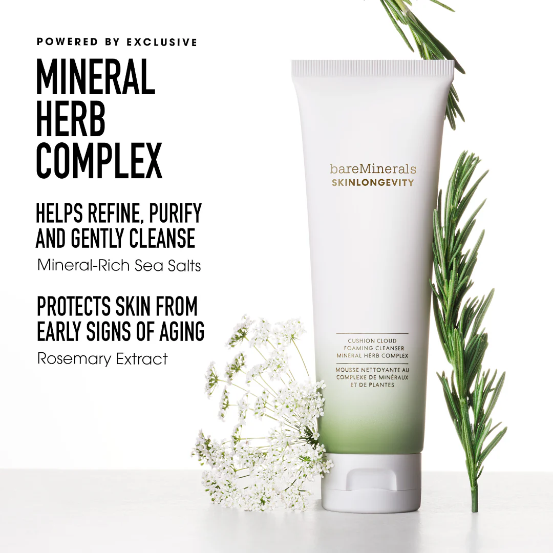 bareMinerals SkinLongevity Cushion Cloud Foaming Cleanser - Image 6