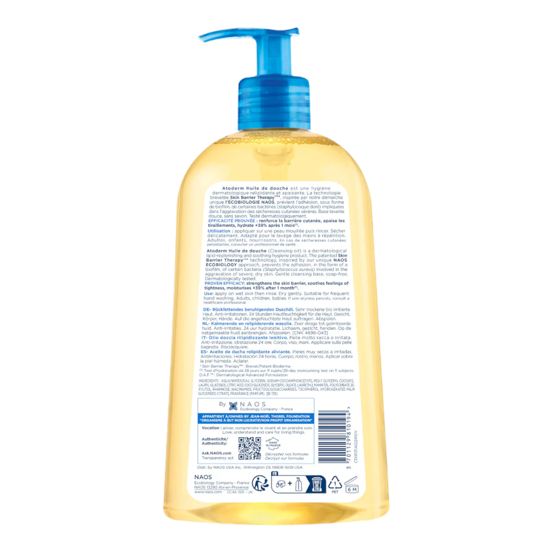 Bioderma Atoderm Ultra-Nourishing Anti-Irritation Shower Oil - Image 4