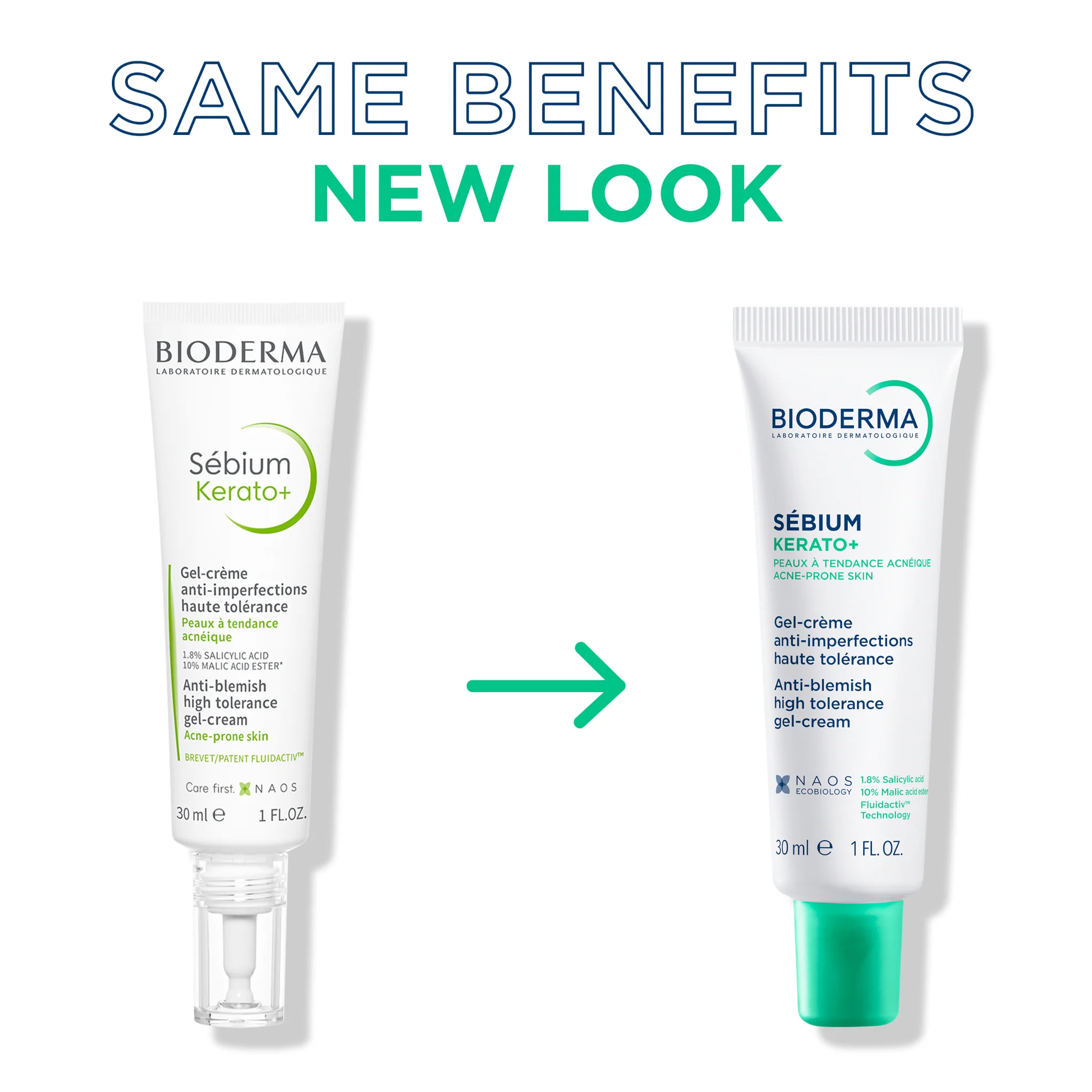 Bioderma Sebium Kerato + Anti Blemish High Tolerance Gel-Cream - Image 2