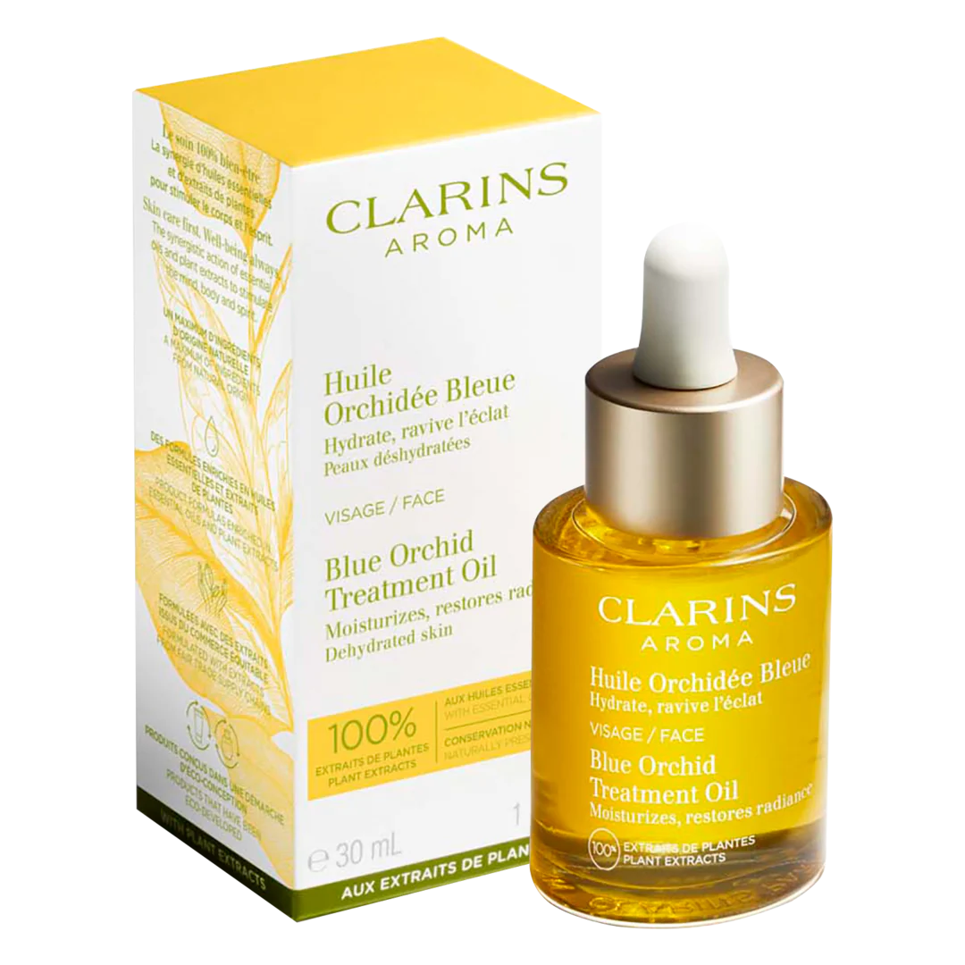 Clarins Blue Orchid Face Treatment Oil - Dehydrated Skin - Image 3