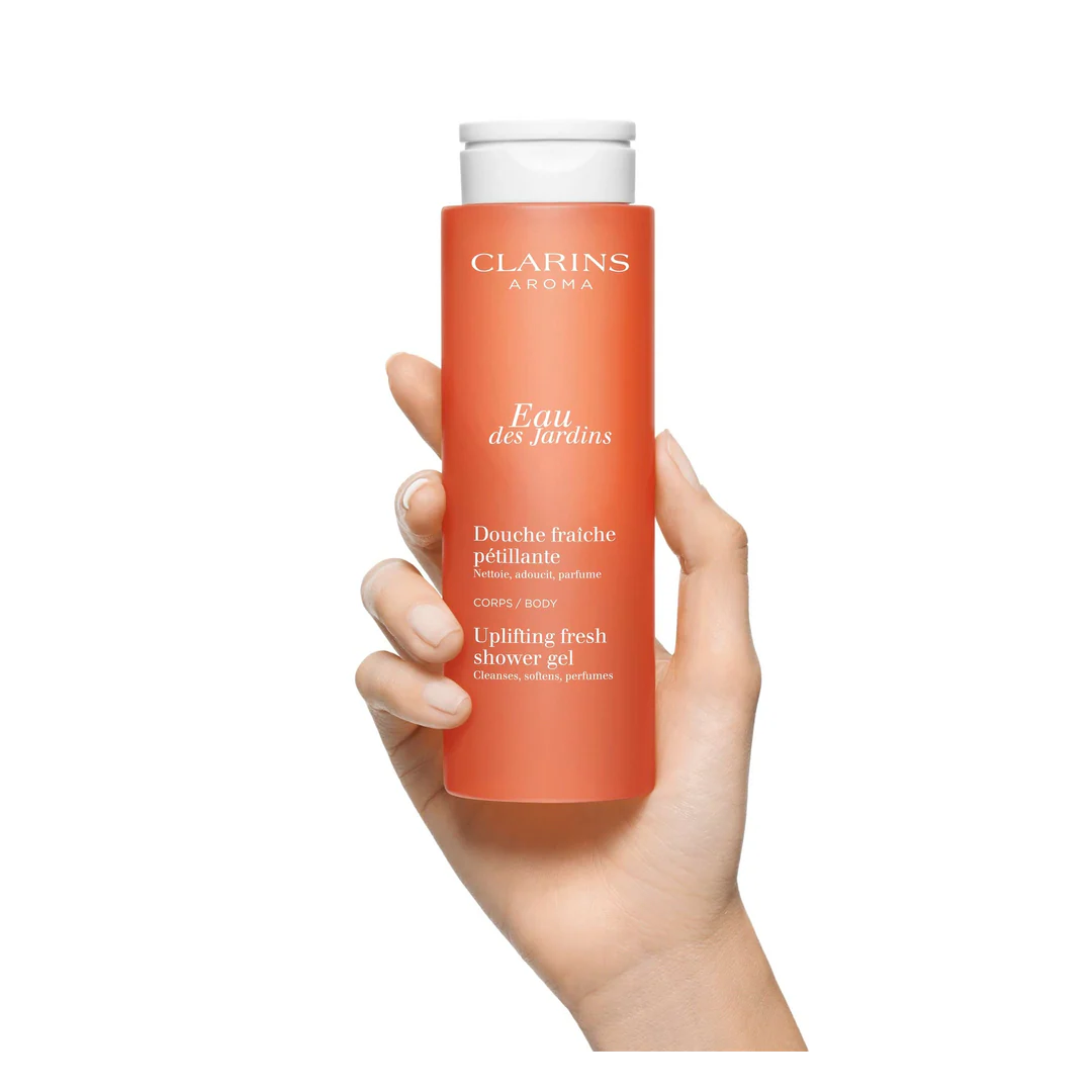 Clarins Eau des Jardins Uplifting Fresh Shower Gel - Image 3