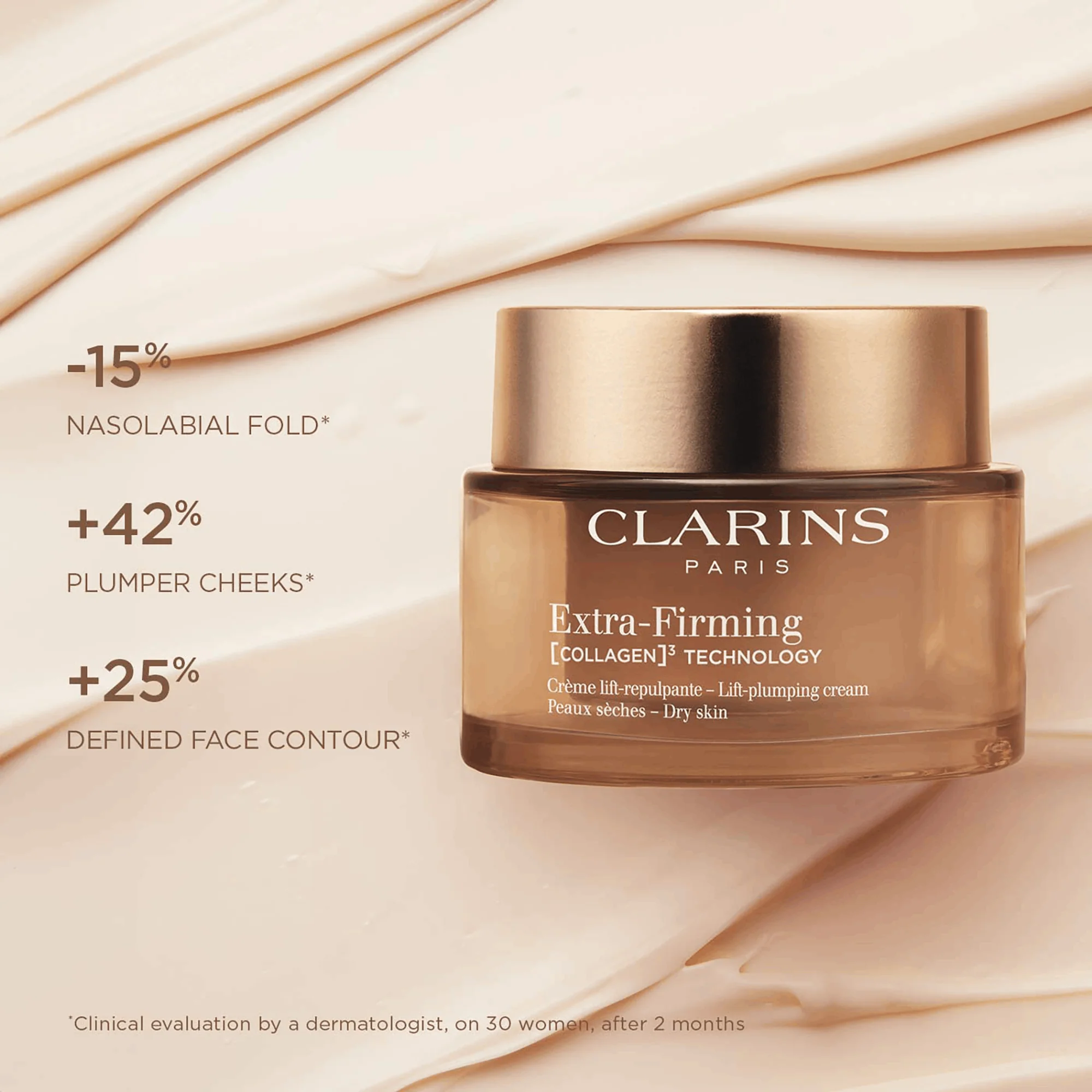 Clarins Extra-Firming Day Cream - Dry Skin 50ml Refill - Image 3