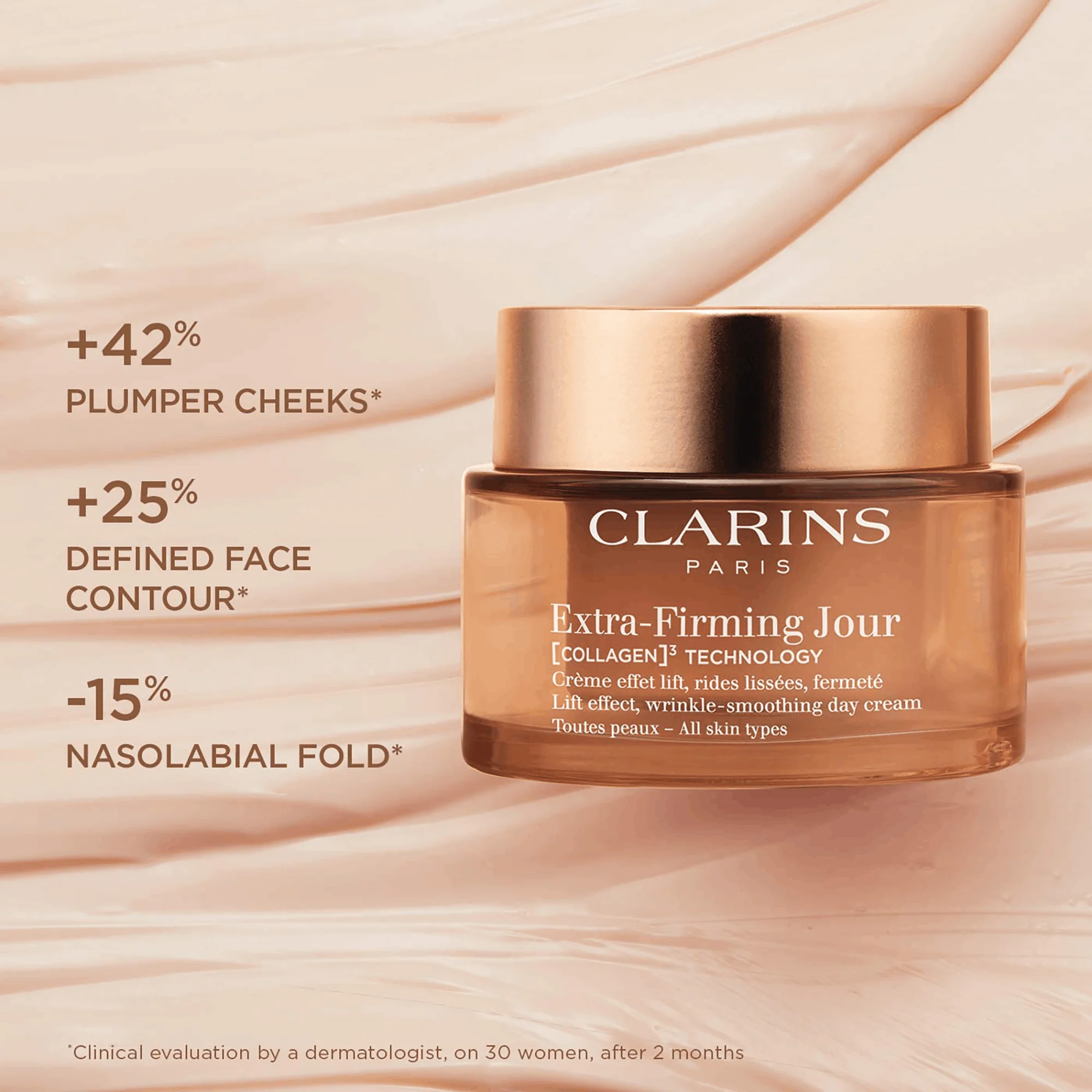 Clarins Extra-Firming Day Cream SPF15 - All Skin Types - Image 4