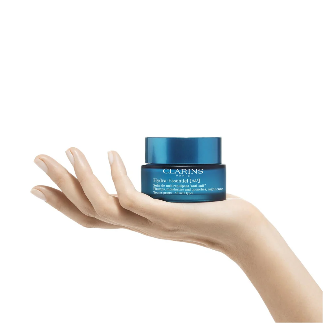 Clarins Hydra-Essentiel [HA²] Night Cream - All Skin Types - Image 5
