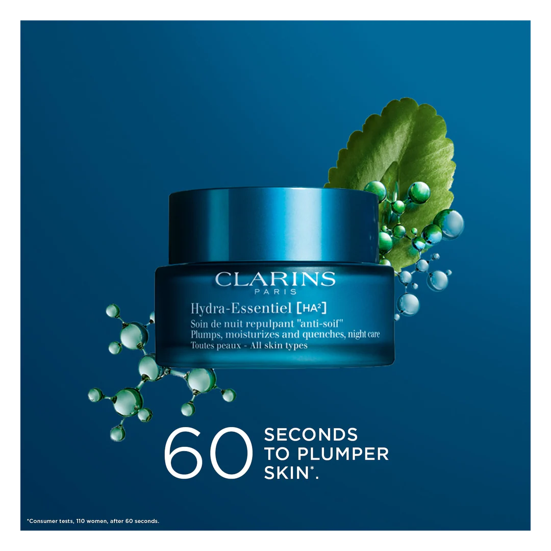Clarins Hydra-Essentiel [HA²] Night Cream - All Skin Types - Image 9