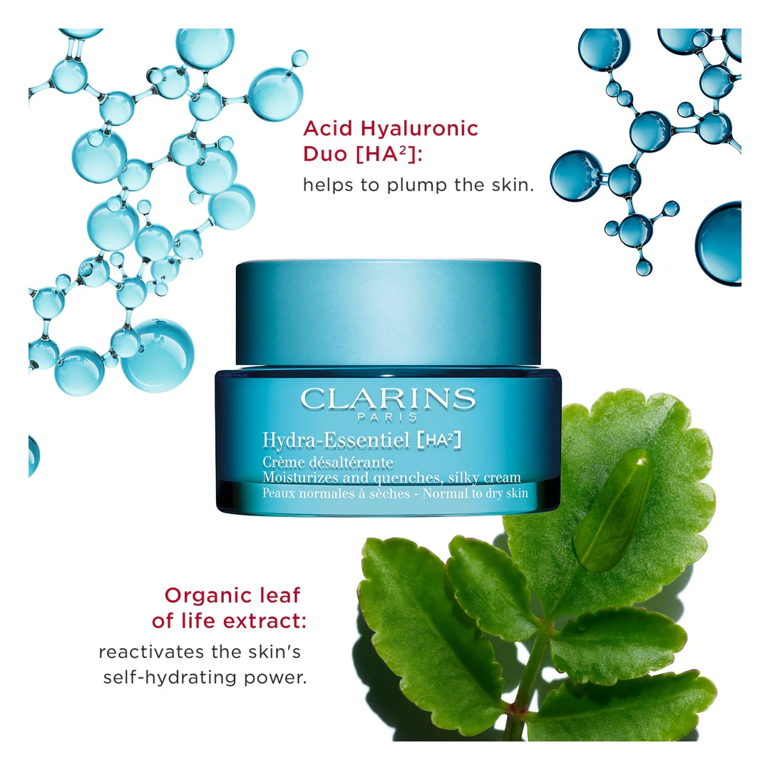 Clarins Hydra-Essentiel [HA²] Silky Cream SPF15 - Normal to Dry Skin - Image 3