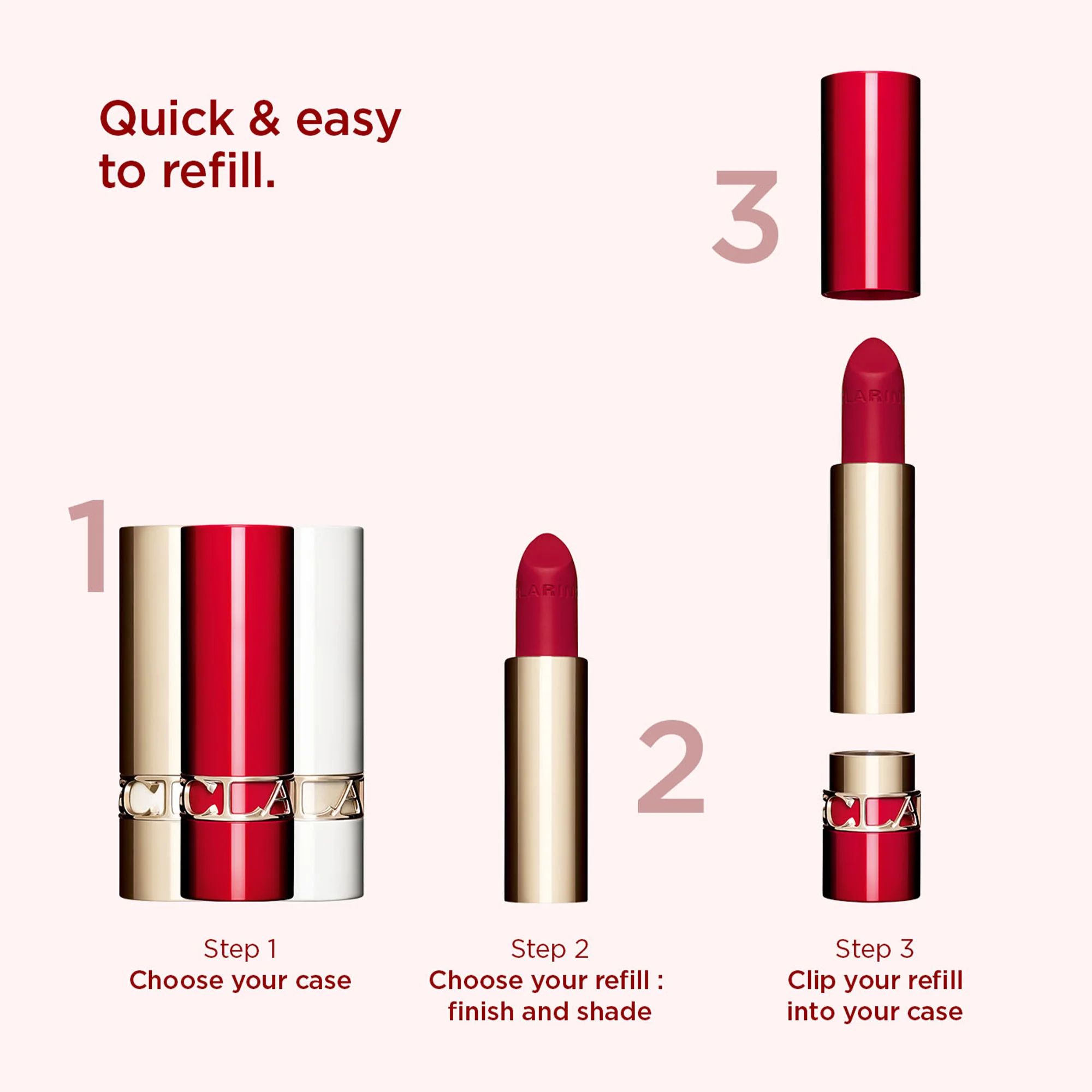 Clarins Joli Rouge Velvet Lipstick Refill - Image 33
