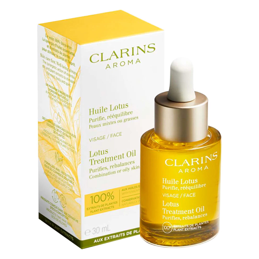 Clarins Lotus Face Treatment Oil - Oily or Combination Skin - Image 3