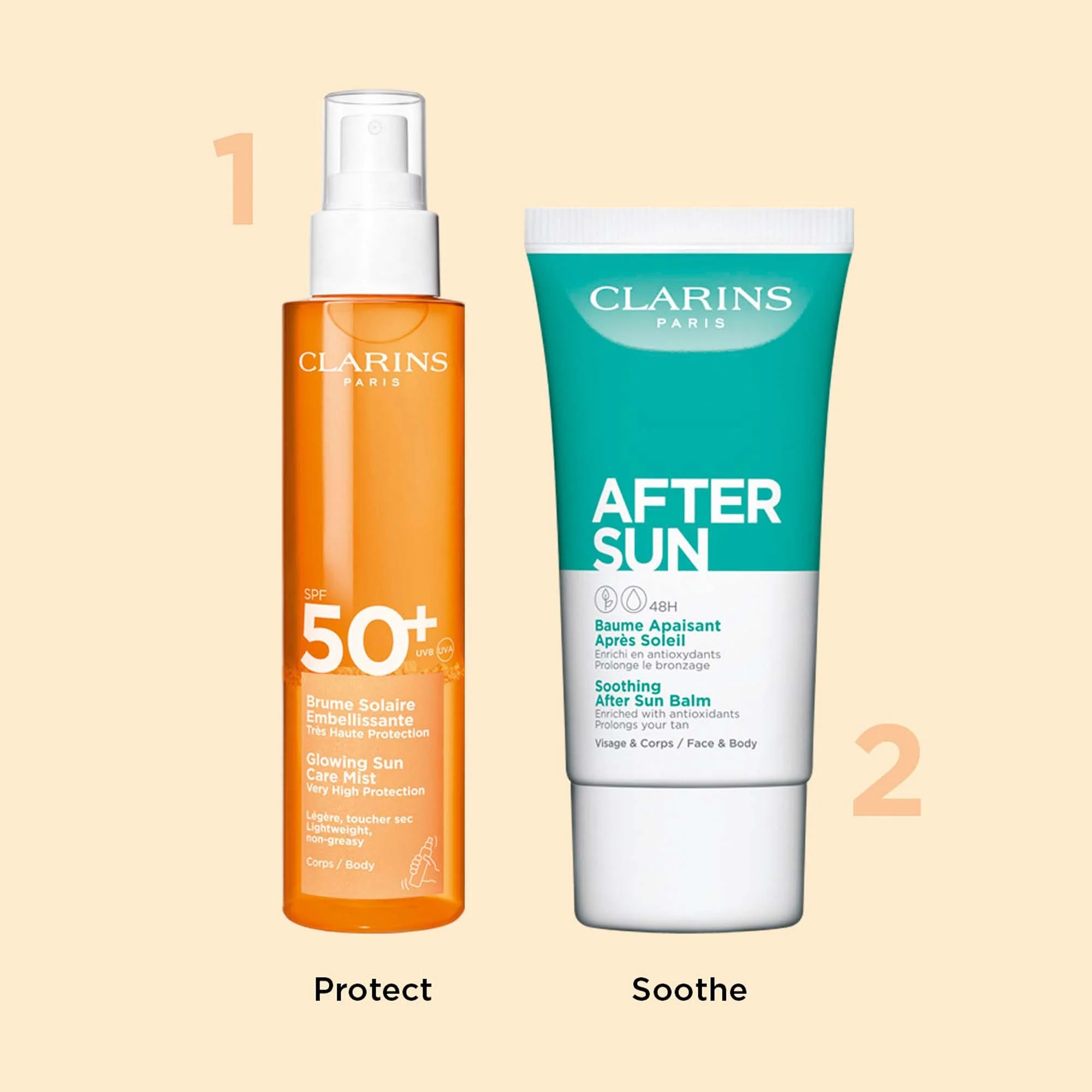 Clarins Glowing Sun Care Mist Very High Protection for Body SPF50+ - Image 7