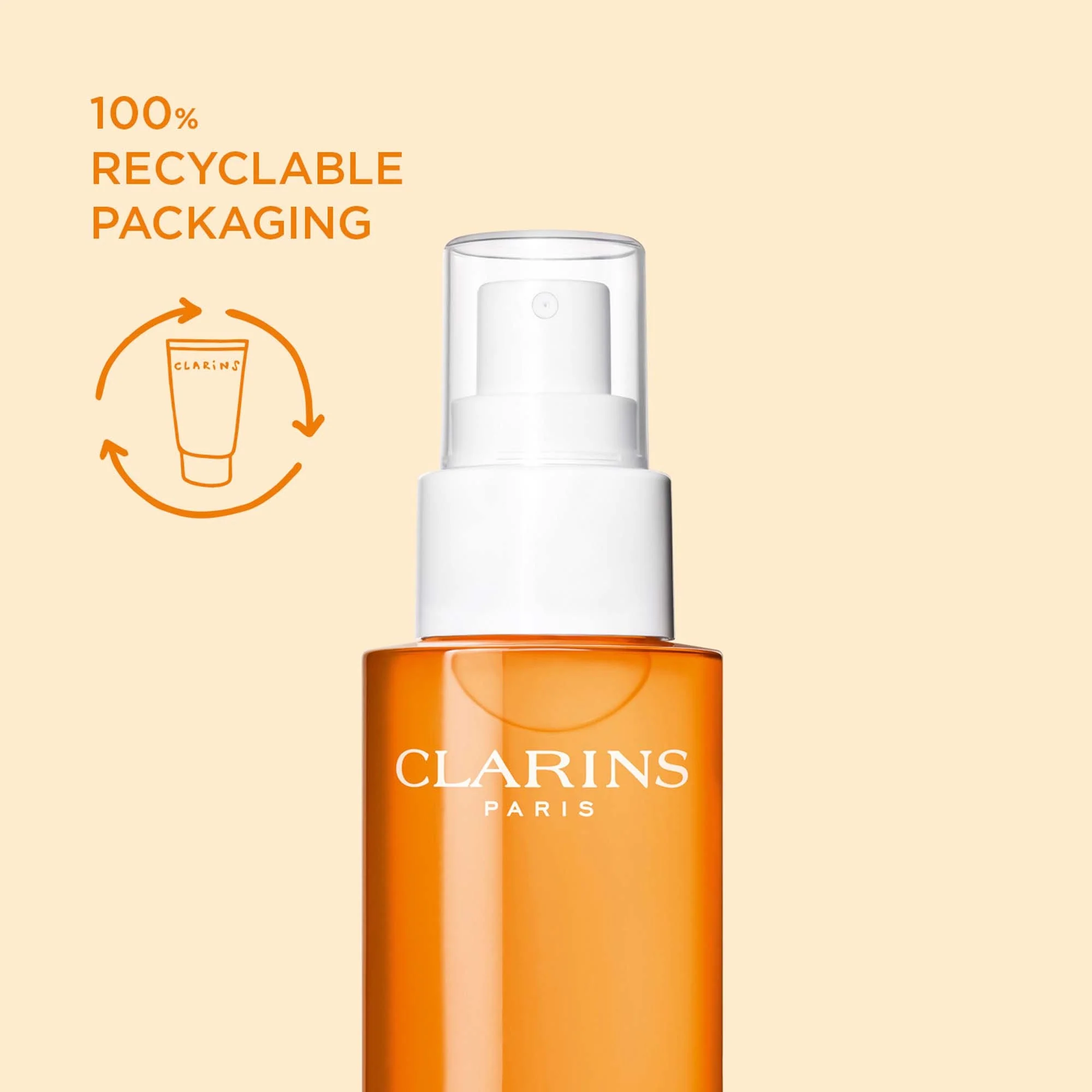 Clarins Glowing Sun Care Mist Very High Protection for Body SPF50+ - Image 8
