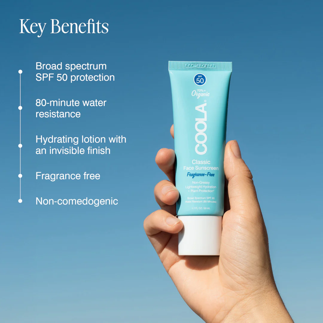 Coola Classic Face Sunscreen Fragrance-Free SPF50 - Image 3