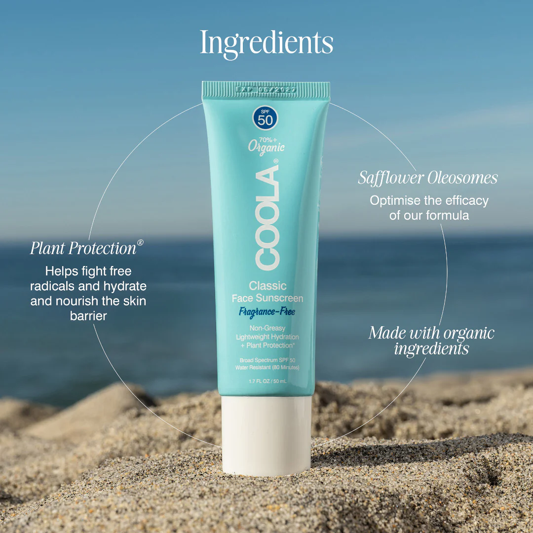 Coola Classic Face Sunscreen Fragrance-Free SPF50 - Image 4