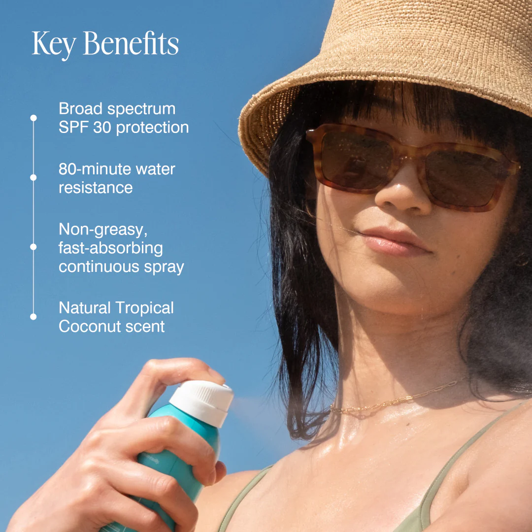 Coola Classic Sunscreen Spray Tropical Coconut SPF30 - Image 2