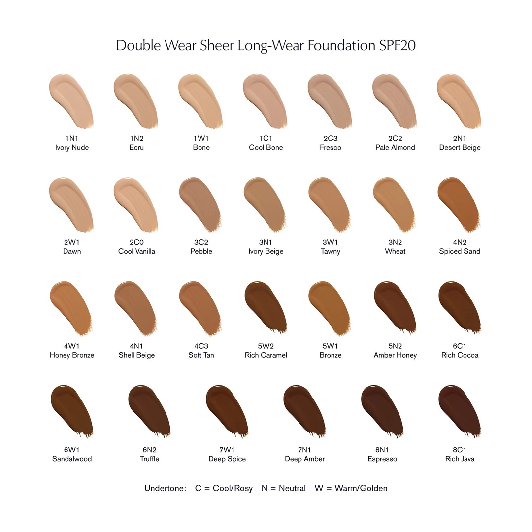 Estee Lauder Double Wear Sheer Long-Wear Foundation SPF20 - Image 31