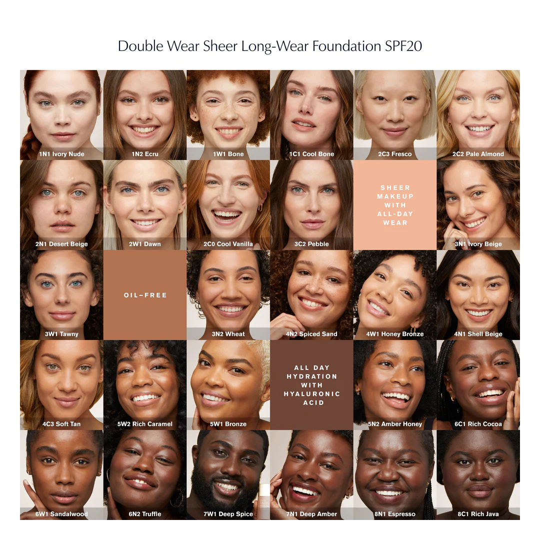 Estee Lauder Double Wear Sheer Long-Wear Foundation SPF20 - Image 33