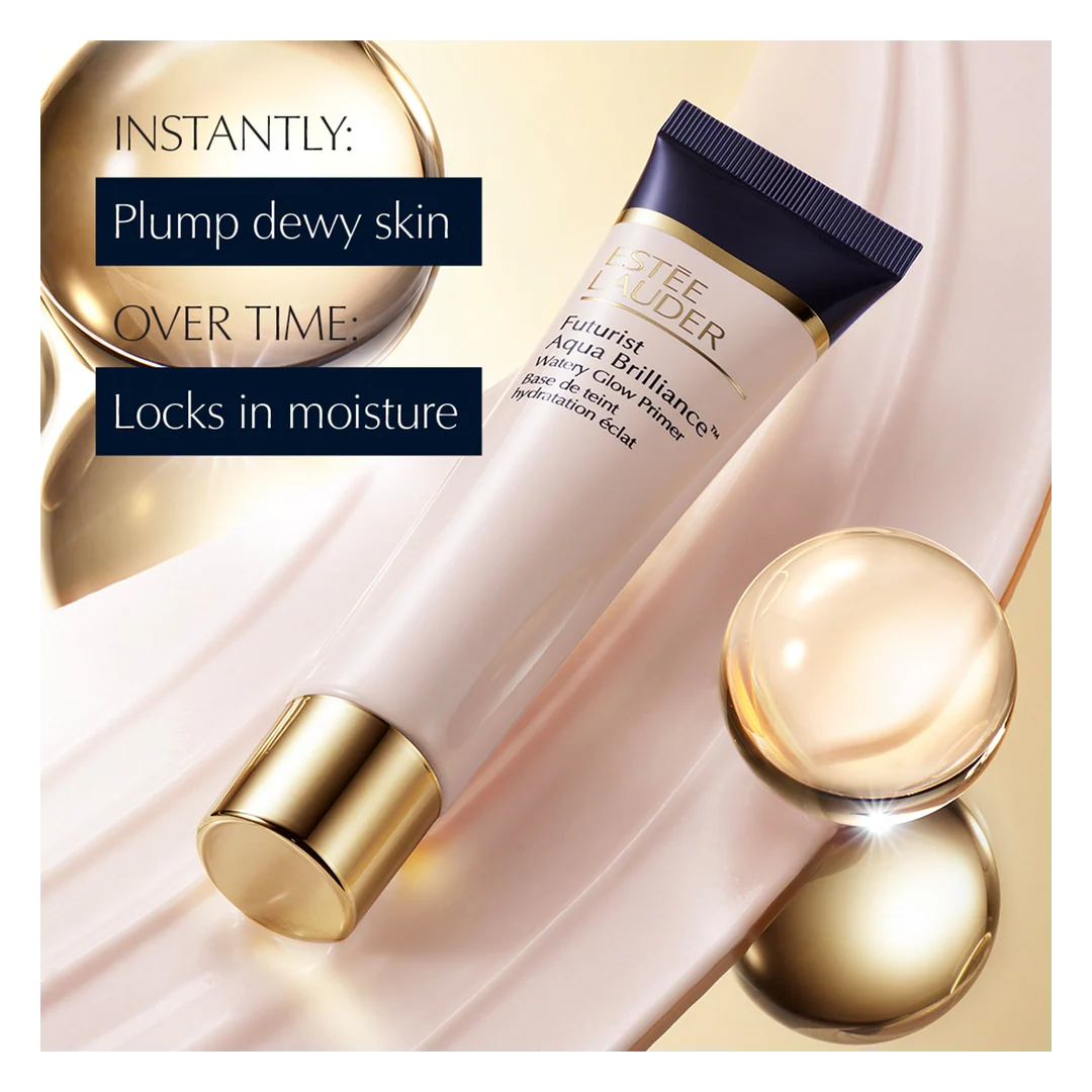 Estee Lauder Futurist Aqua Brilliance Watery Glow Primer - Image 4