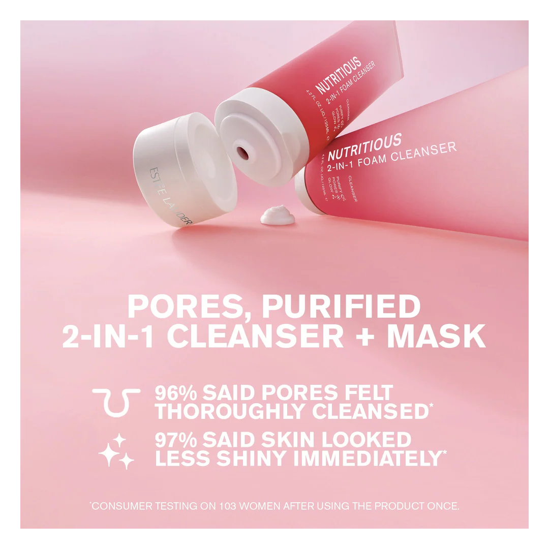 Estee Lauder Nutritious 2-In-1 Foam Cleanser - Image 3