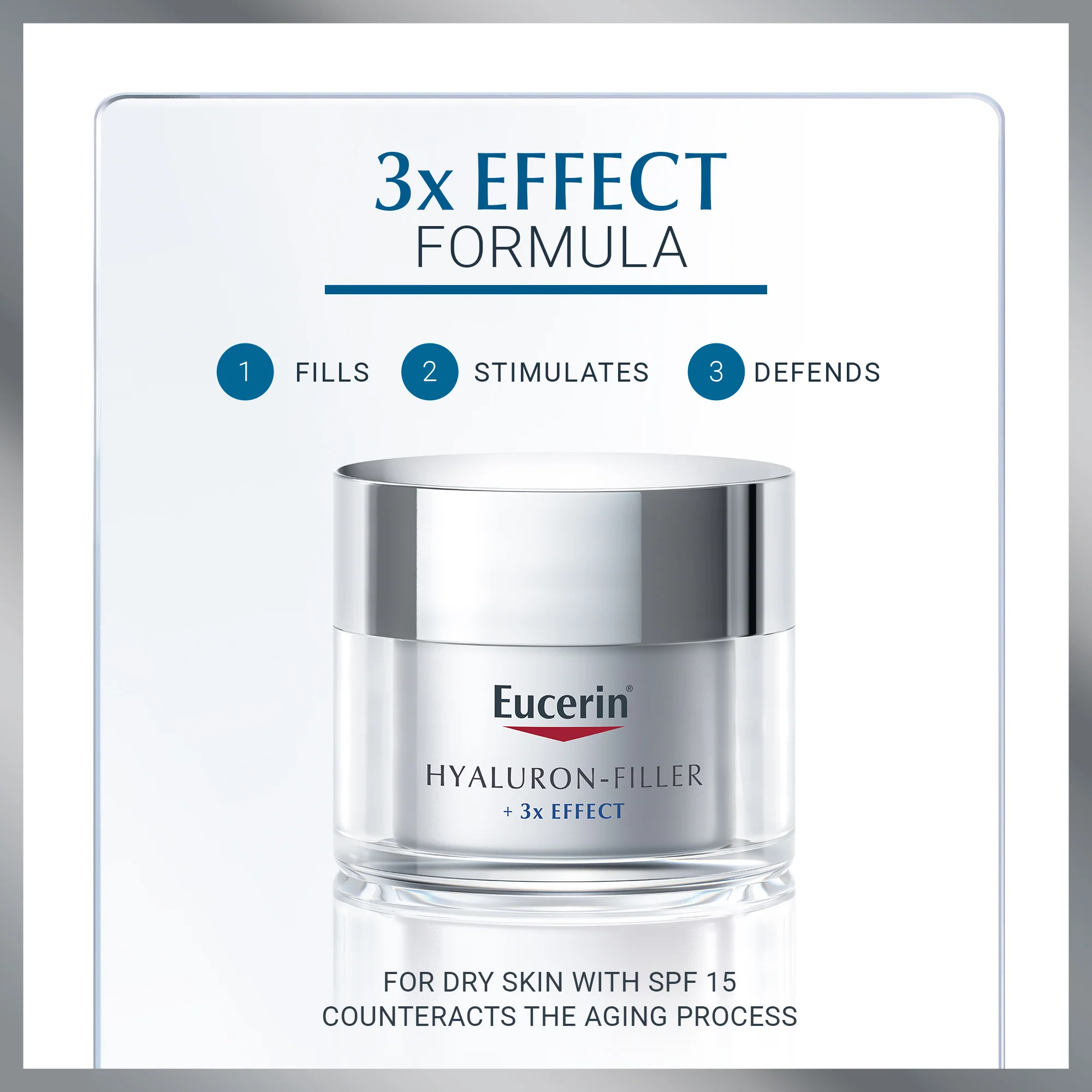 Eucerin Hyaluron-Filler Day Cream for Dry Skin SPF15 - Image 2