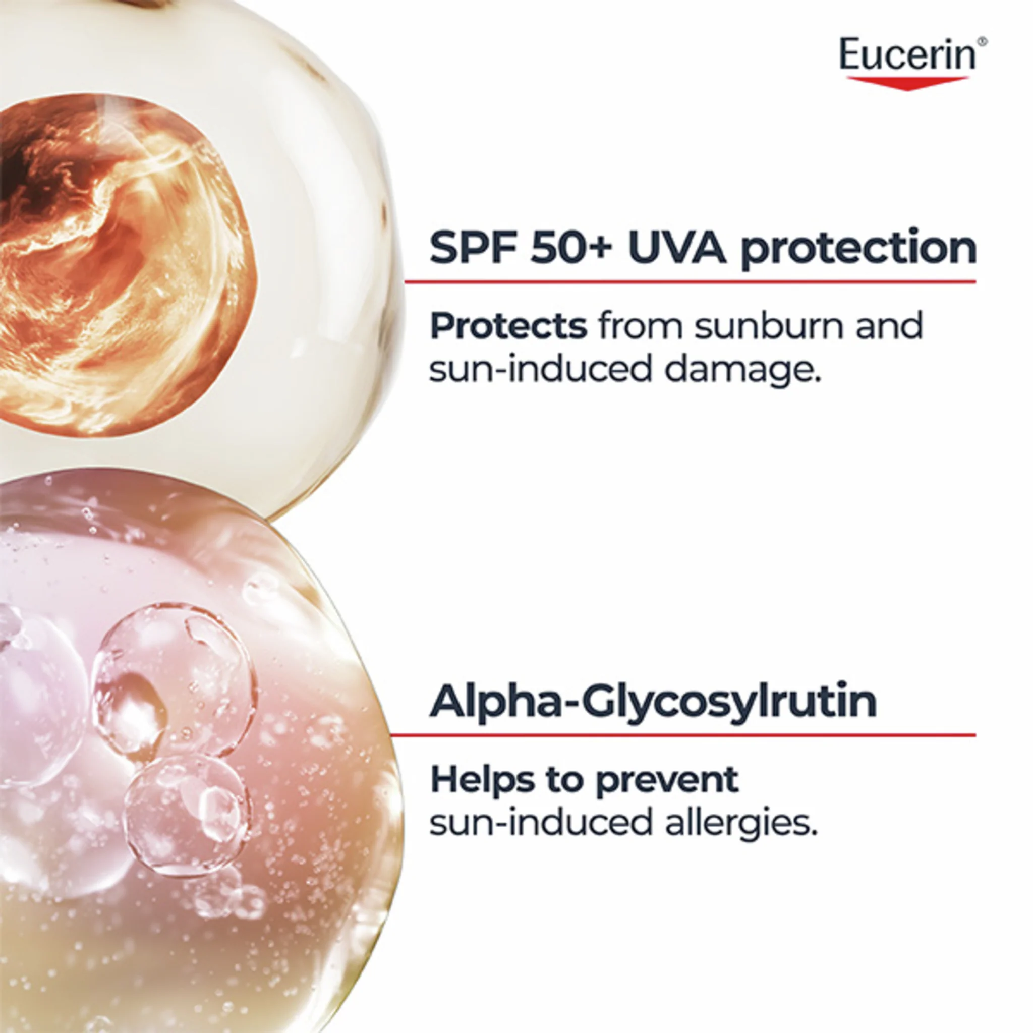 Eucerin Sun Allergy Protect Sun Cream Gel For Face and Body SPF50+ - Image 3