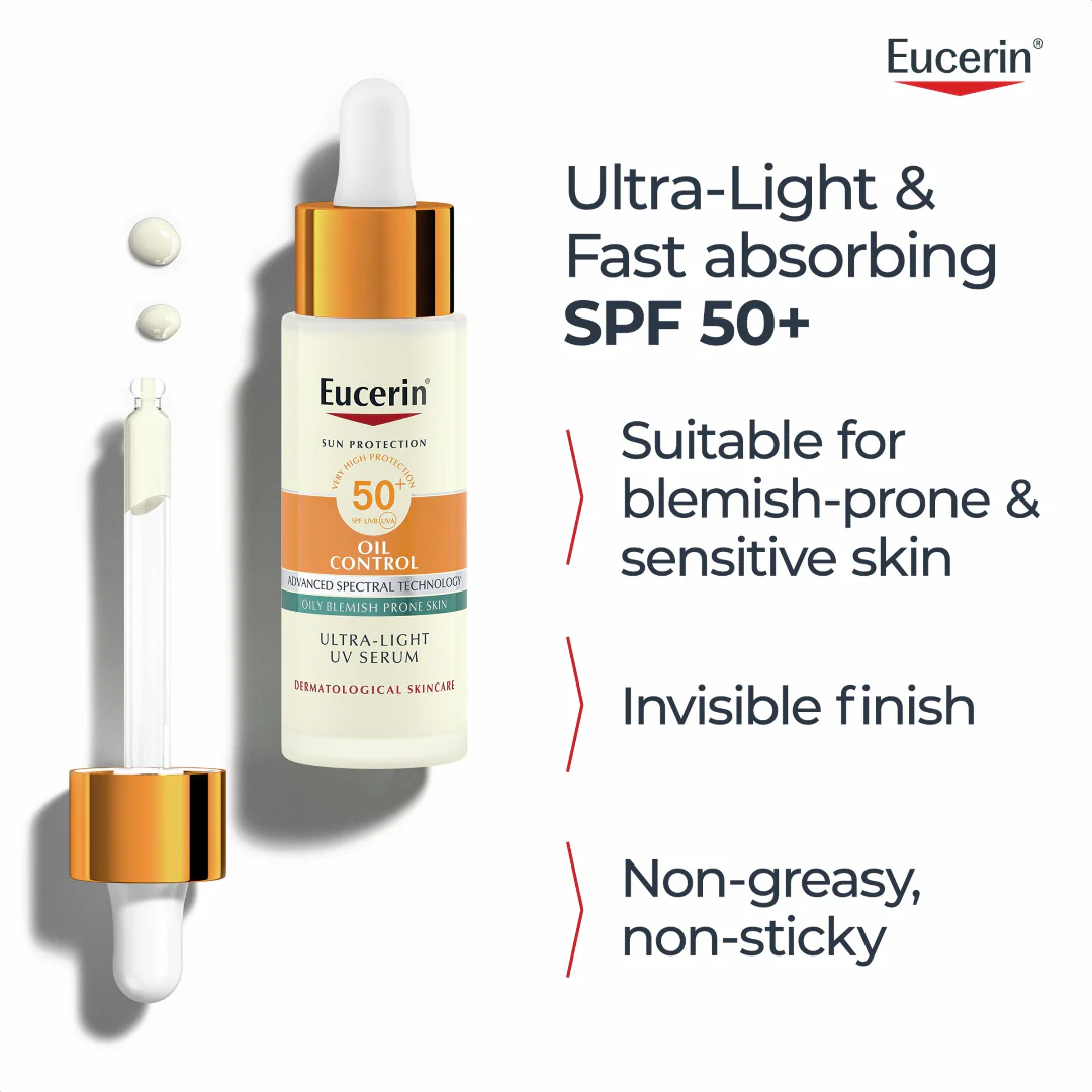 Eucerin Sun Oil Control Ultra-Light UV Serum SPF50+ - Image 3