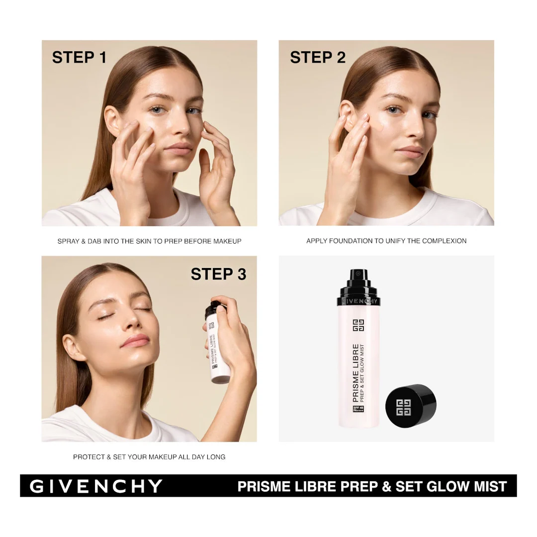 GIVENCHY Prisme Libre Prep & Set Glow Mist SPF45 - Image 6