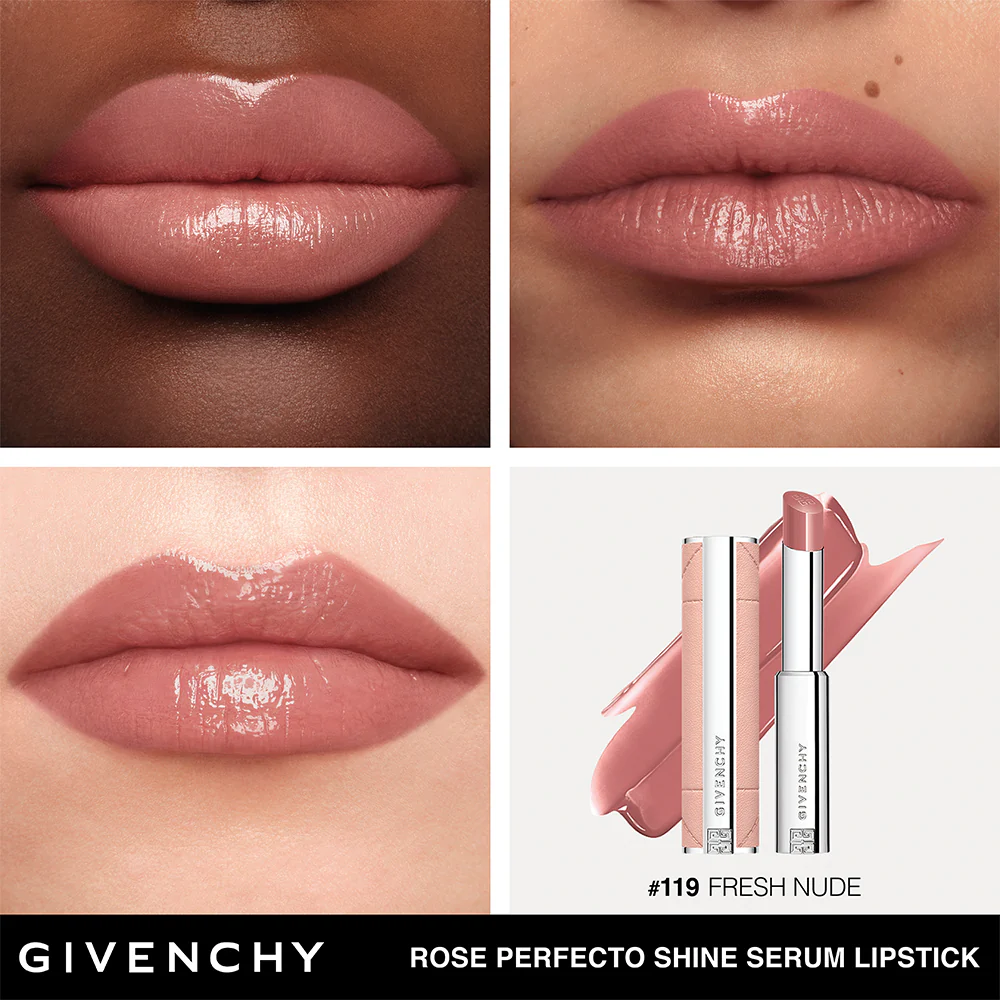 GIVENCHY Rose Perfecto Shine Serum Lipstick - Image 10