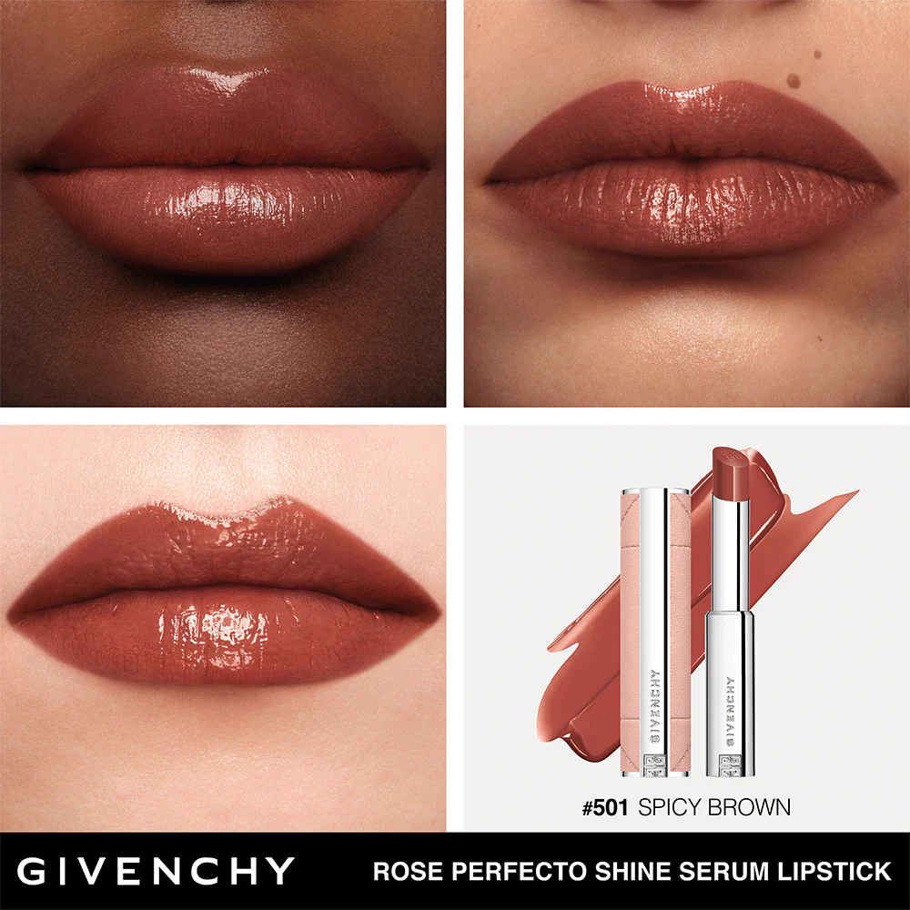 GIVENCHY Rose Perfecto Shine Serum Lipstick - Image 18