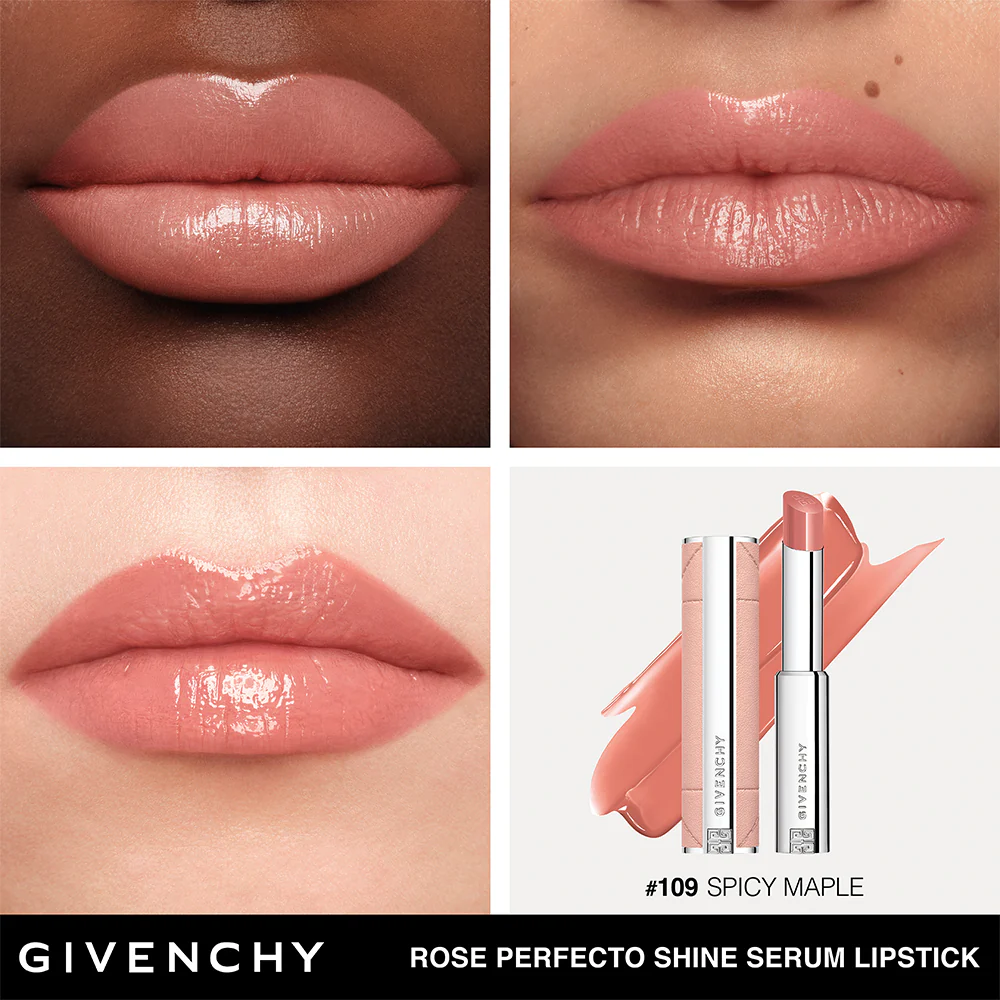 GIVENCHY Rose Perfecto Shine Serum Lipstick - Image 2