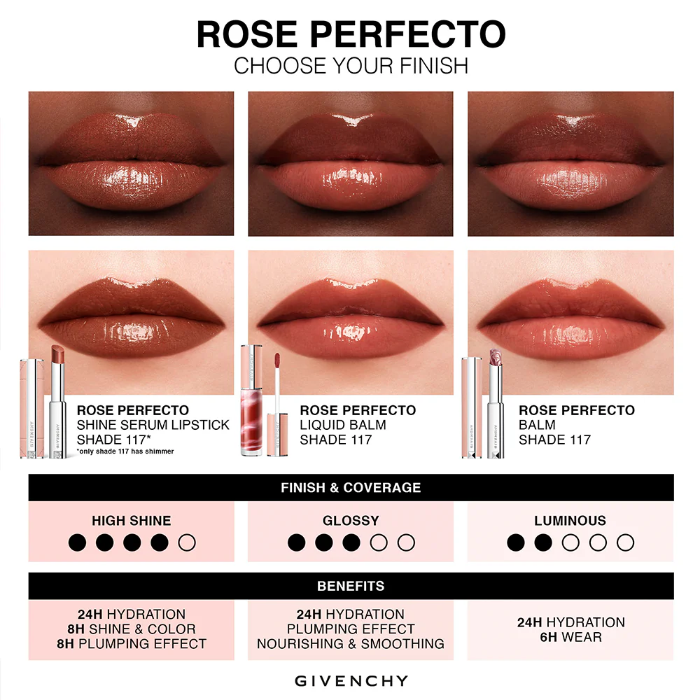 GIVENCHY Rose Perfecto Shine Serum Lipstick - Image 20