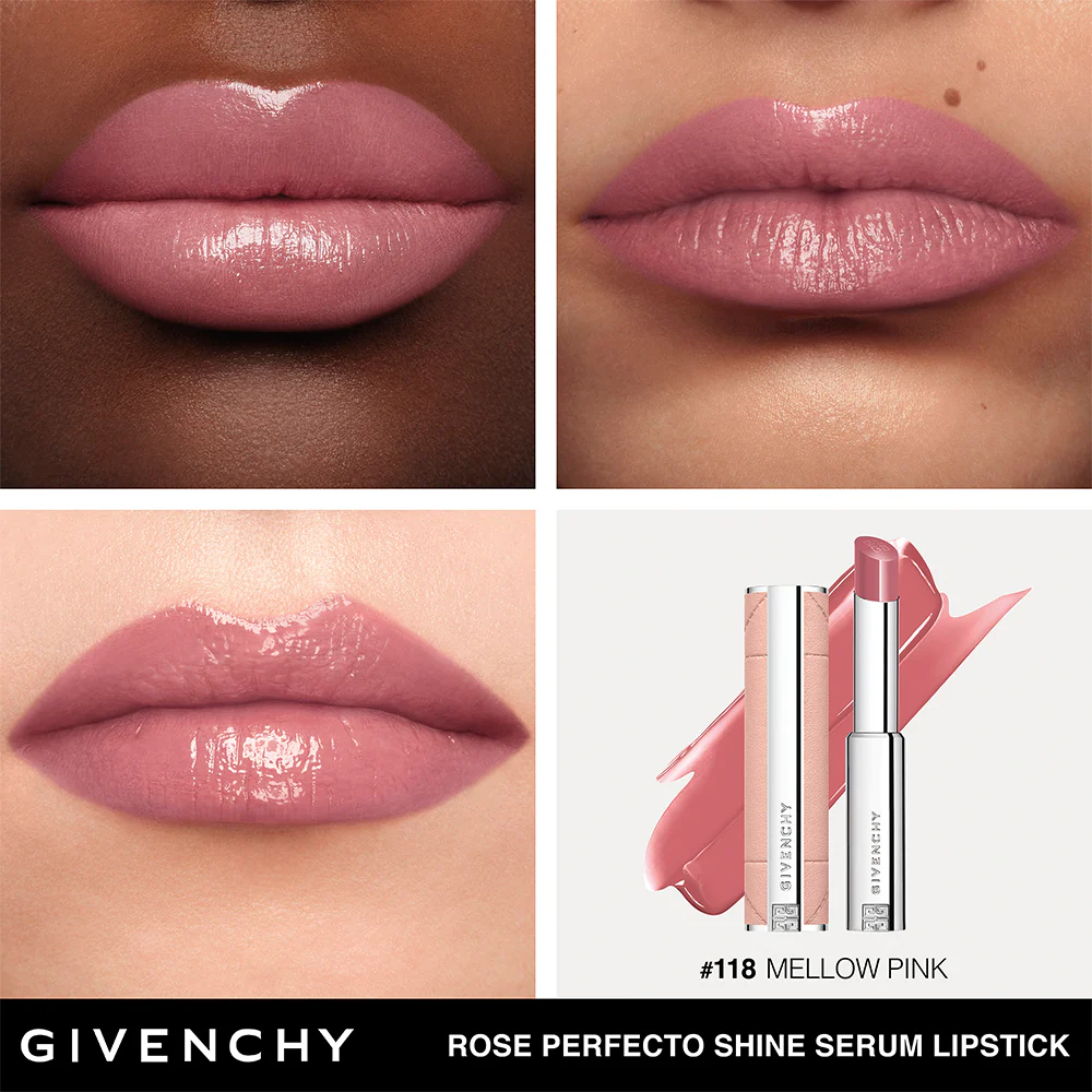 GIVENCHY Rose Perfecto Shine Serum Lipstick - Image 8