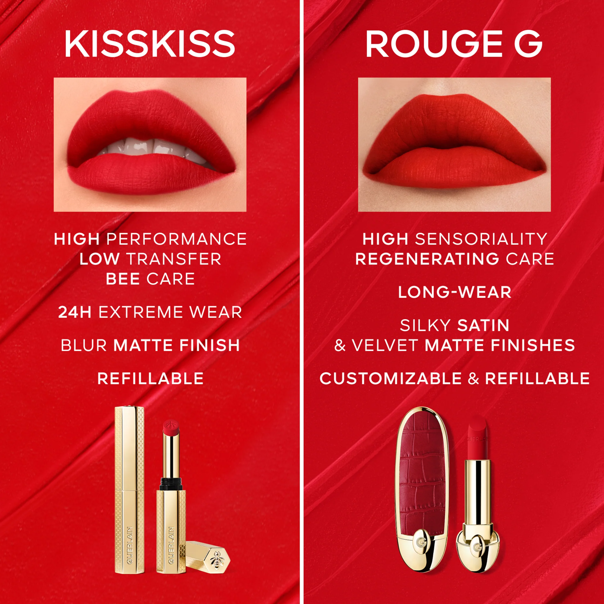 GUERLAIN KISSKISS Blur Matte Lipstick Refill - Image 49