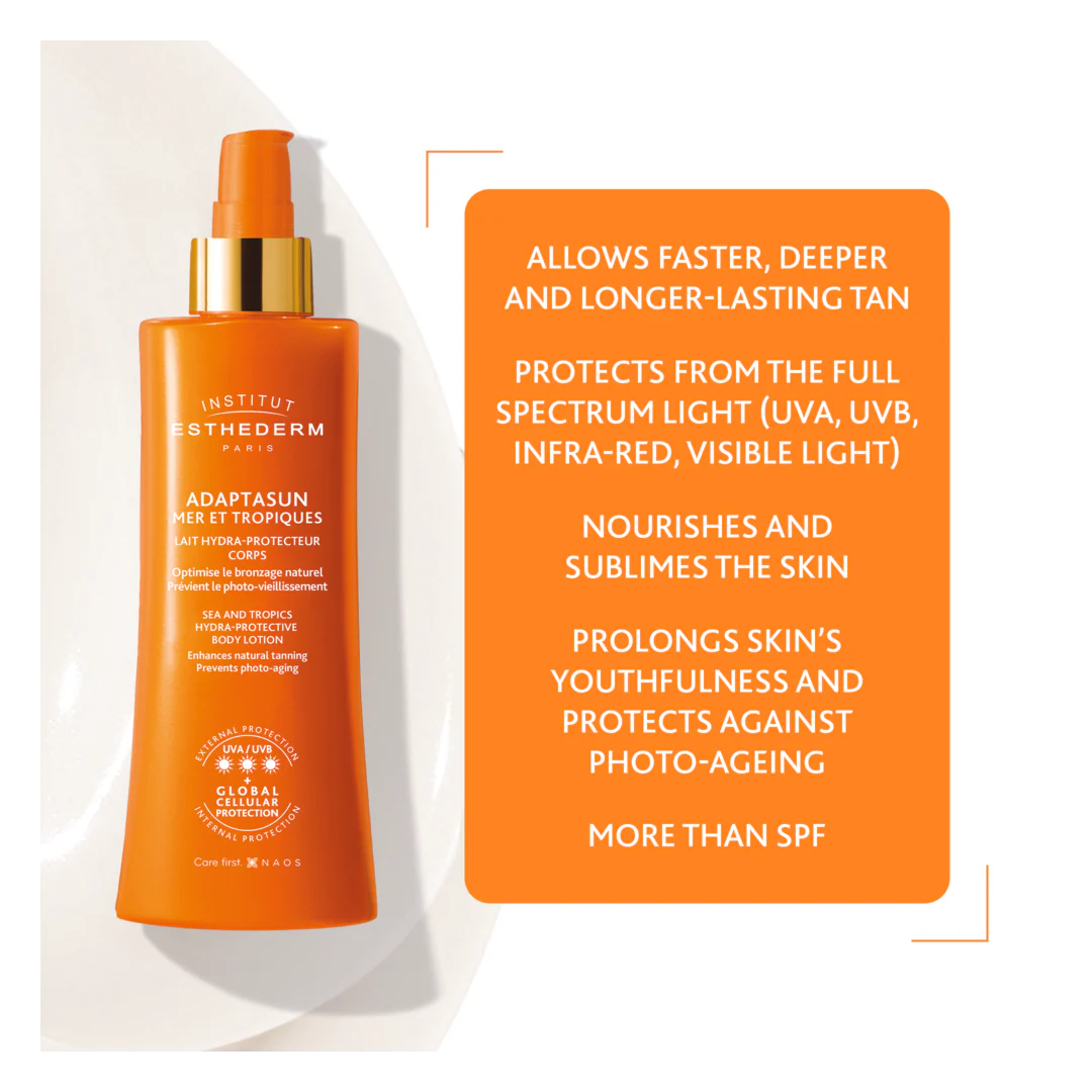 Institut Esthederm Adaptasun Sea and Tropics Hydra-Protective Body Lotion - Strong Sun - Image 3