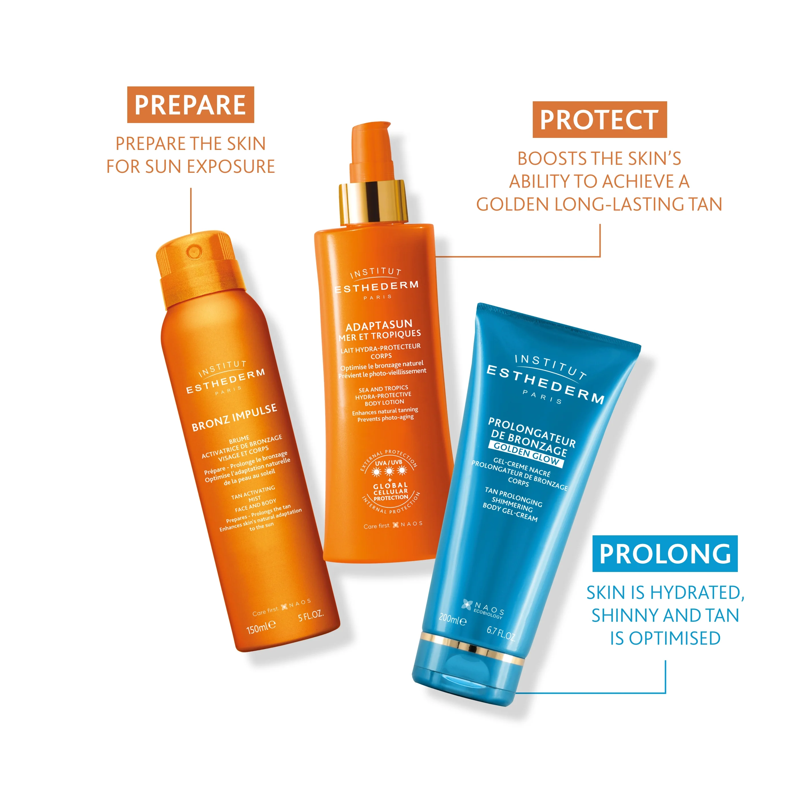 Institut Esthederm Shimmering Tan Prolonging Body Gel Cream - Image 7
