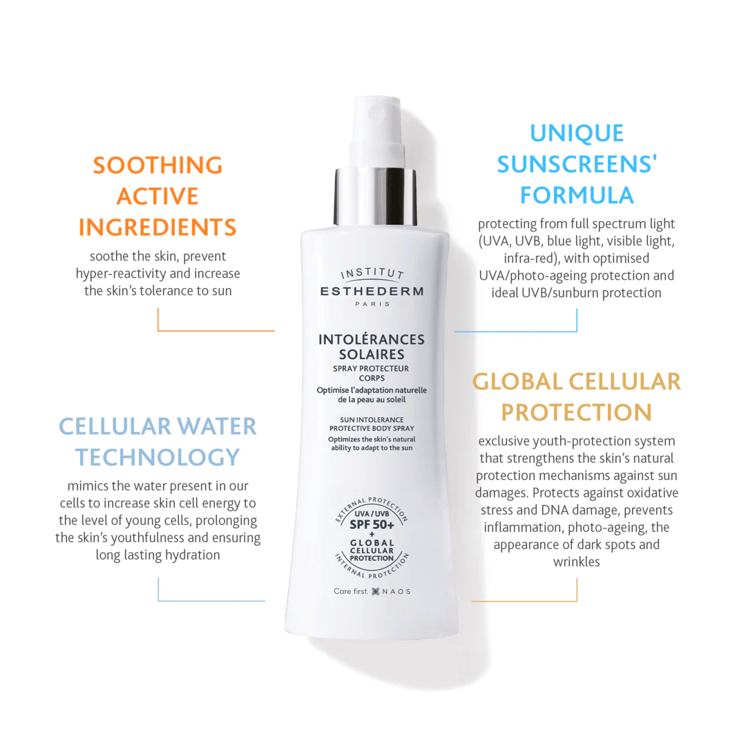 Institut Esthederm Sun Intolerance SPF50+ Protective Body Spray - Image 2