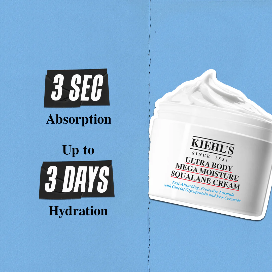 Kiehl's Ultra Body Mega Moisture Squalane Cream - Image 4