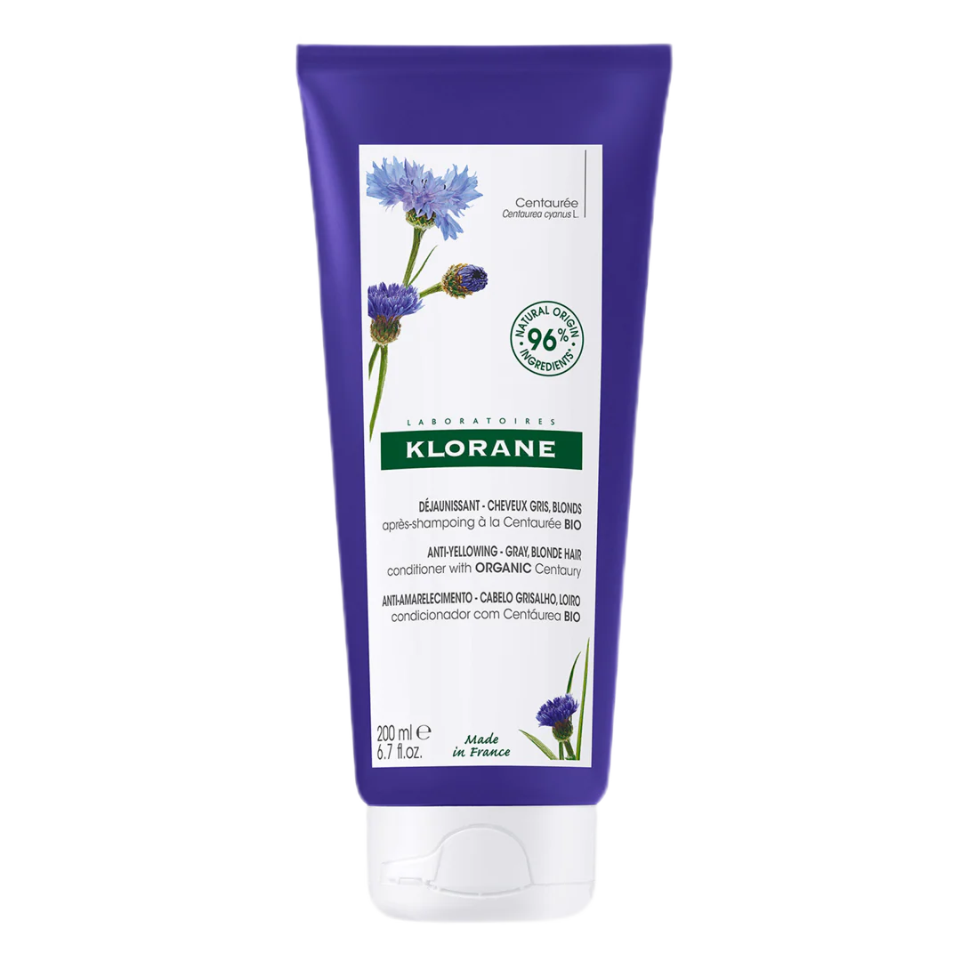 Klorane Centaury Anti-Yellowing Conditioner for Grey and Blonde Hair
