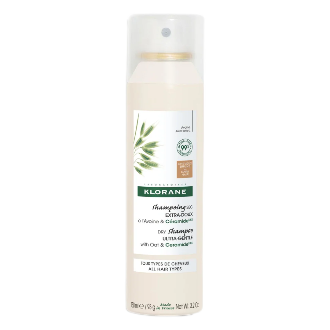 Klorane Dry Shampoo Ultra Gentle with Oat and CeramideLike for Dark Hair