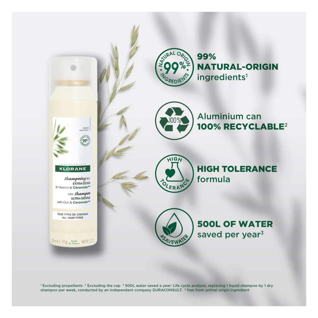 Klorane Dry Shampoo With Oat & CeramideLike Spray - Image 9