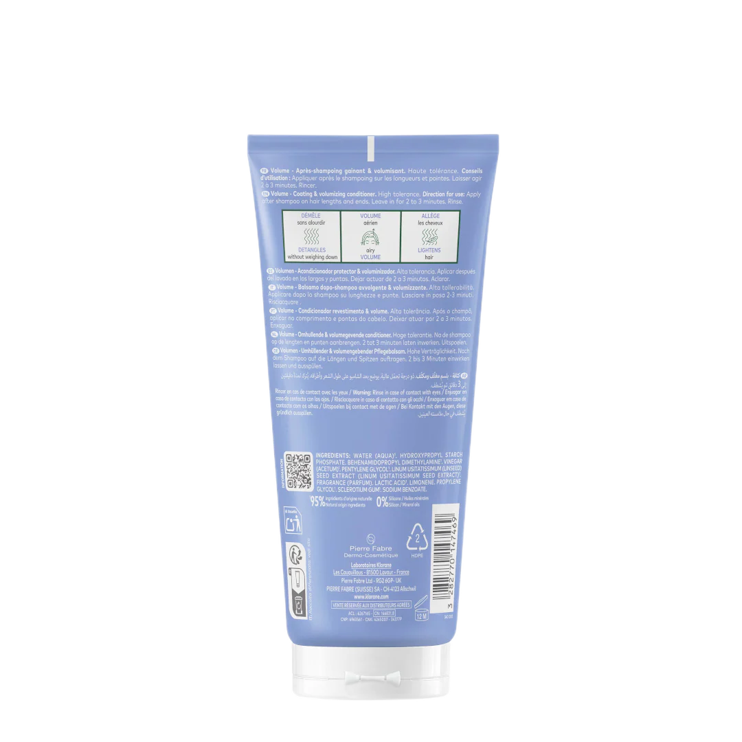 Klorane Flax Fiber Volume Conditioner for Fine Hair - Image 2