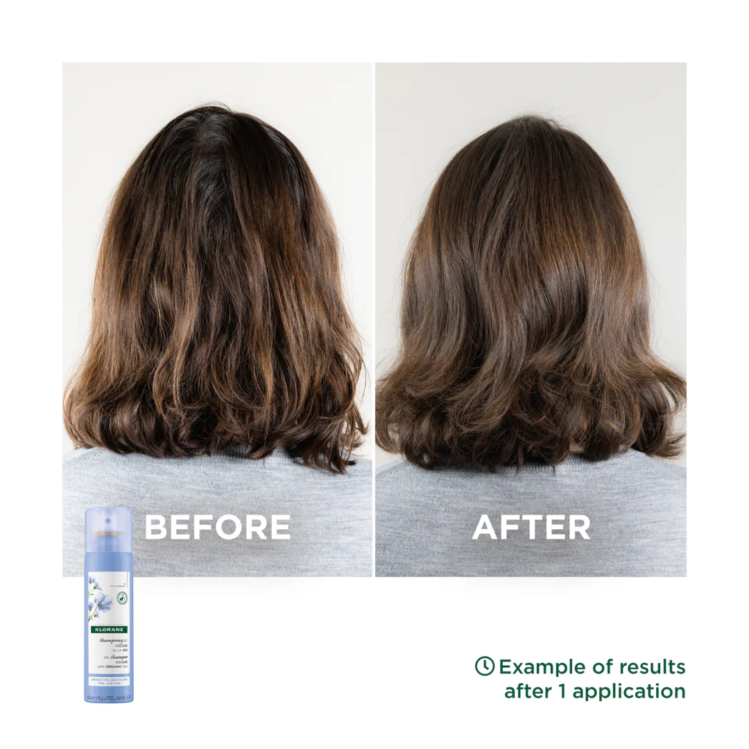 Klorane Flax Volume Dry Shampoo For Fine, Limp Hair - Image 3